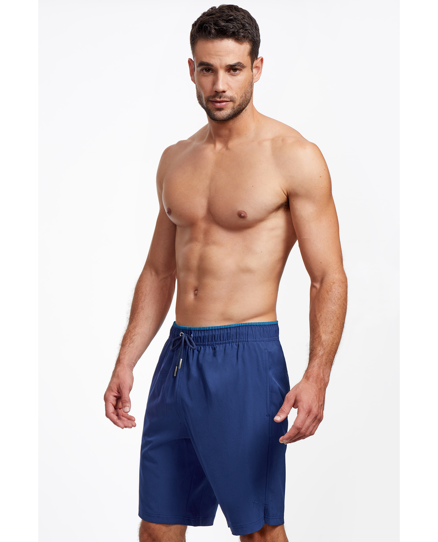 Gottex Men Beach Vibe Men’s 9" Boardshort | NAVY AND PETROL ACCENT