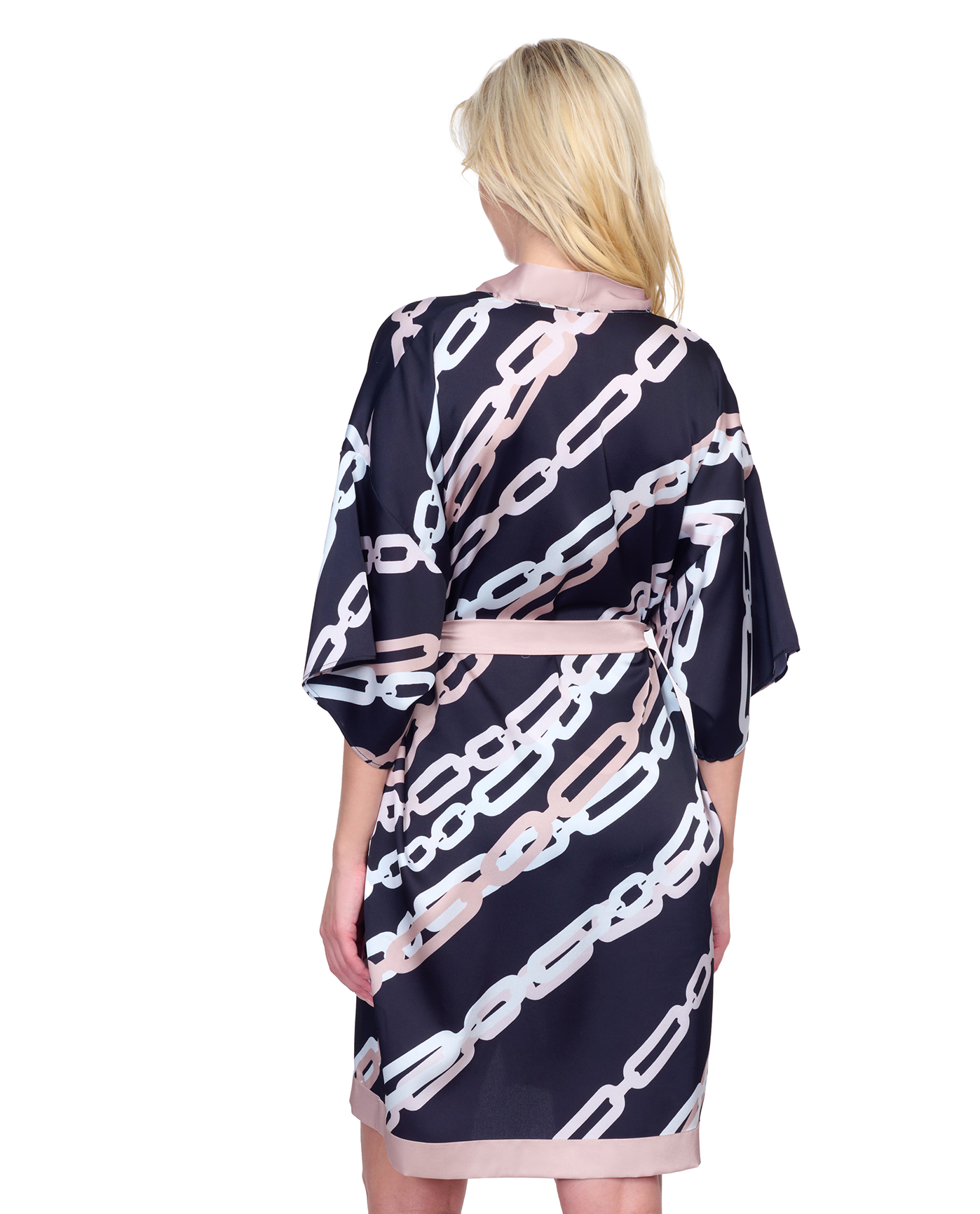 Bejeweled Belted Robe Cover Up