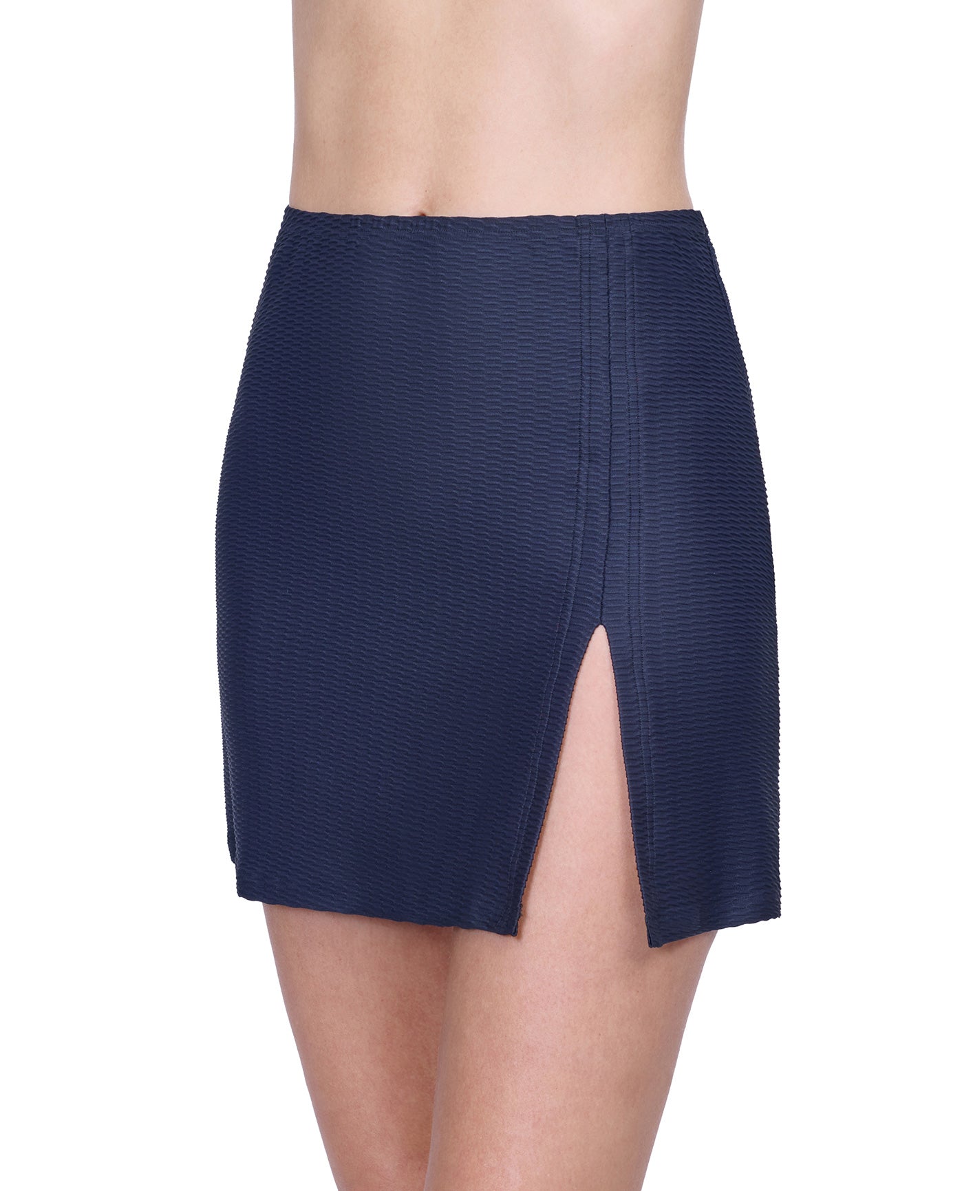 Harbourside Textured Cover Up Mini Skirt With Slit