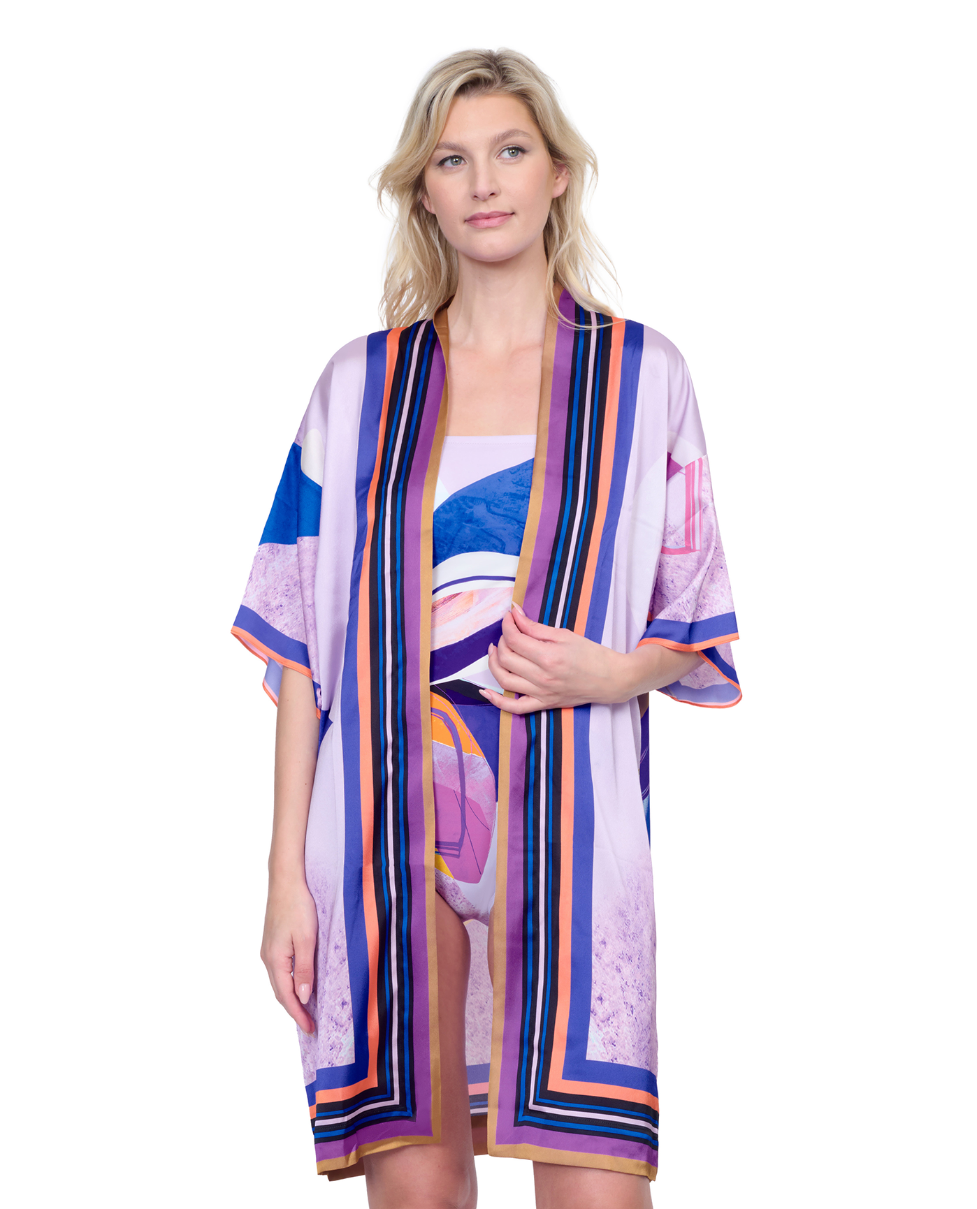Paradiso Robe with Flutter Sleeves and Tie