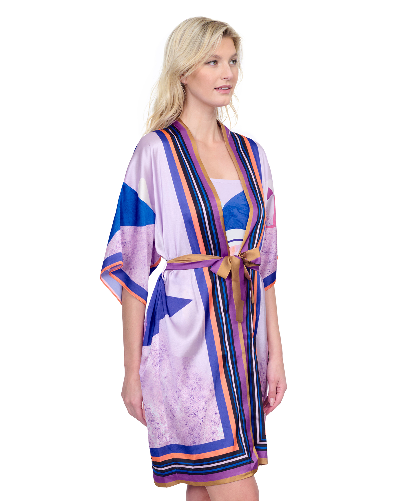 Paradiso Robe with Flutter Sleeves and Tie