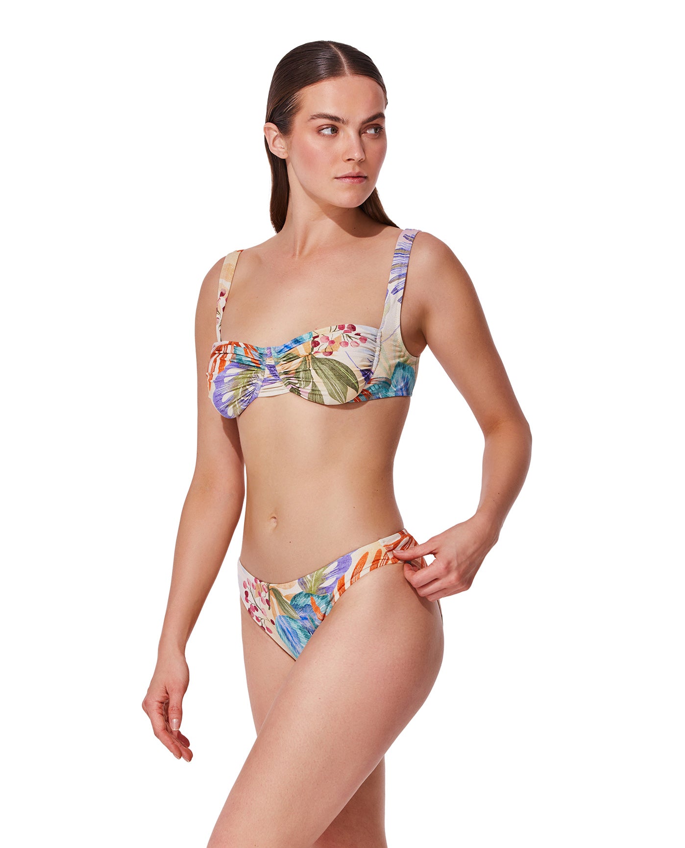 Cherry Blossom Underwire Bikini Top -Multi