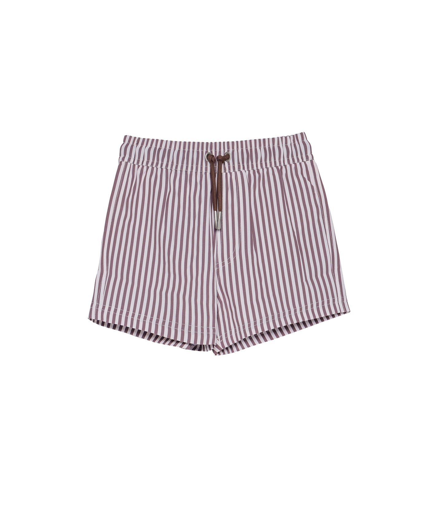 Beach Bound 7" Swim Trunks-Brwn/wht