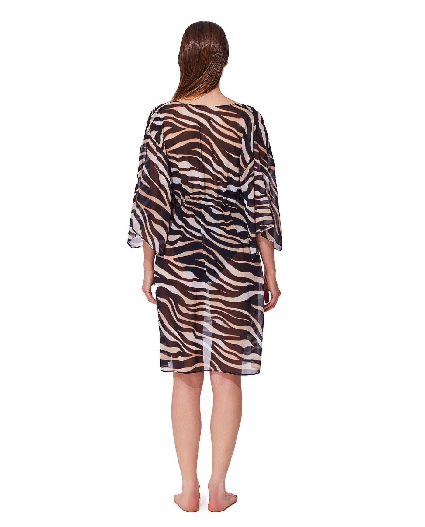 Nambiti V Neck Beach Dress Cover-Up | Safari