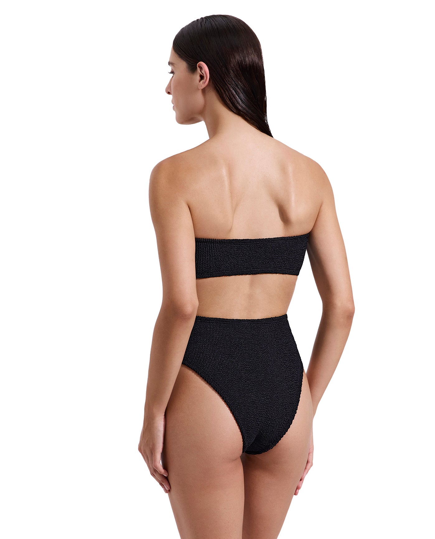 Tulum Bandeau Bikini Top -Black