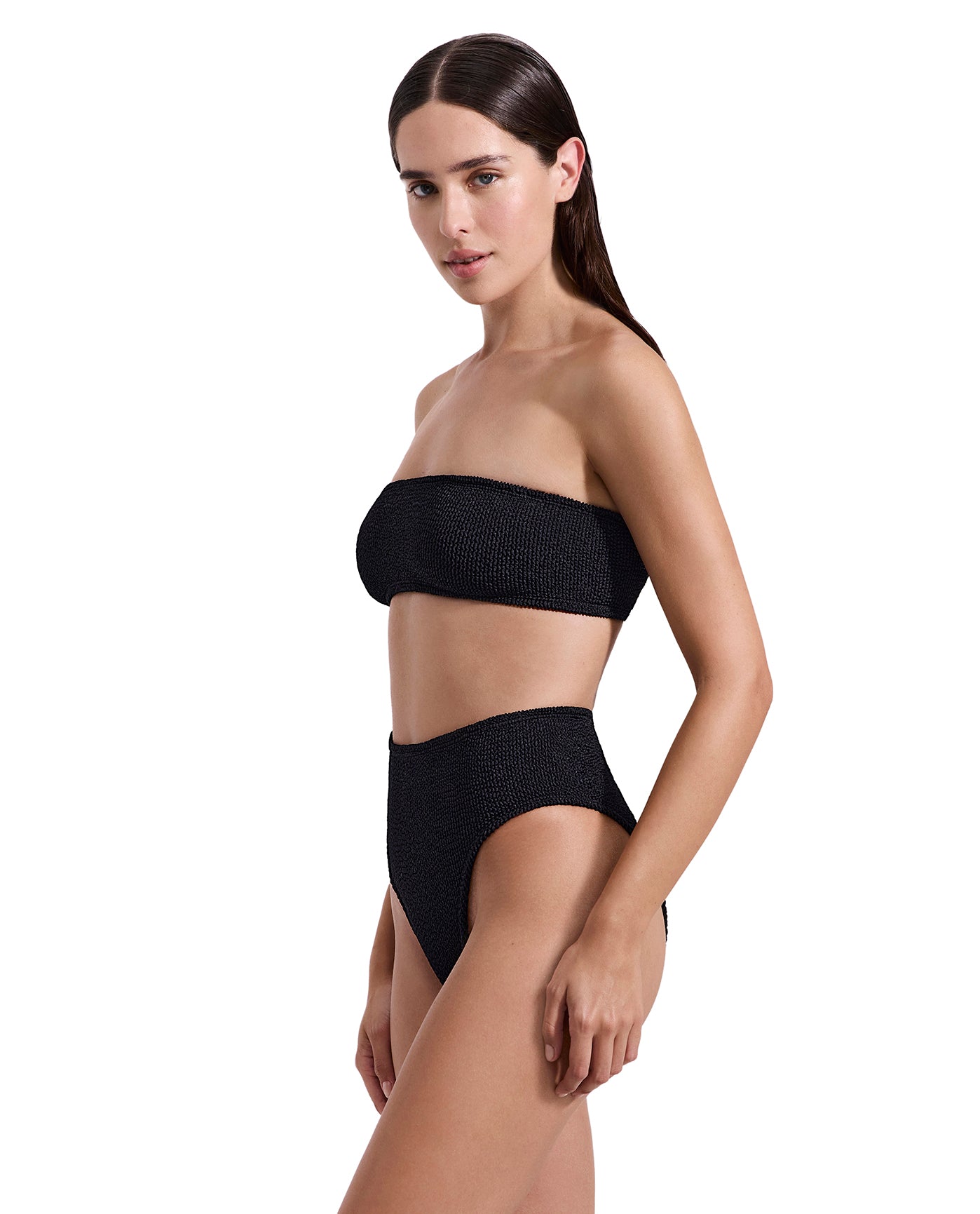 Tulum Bandeau Bikini Top -Black