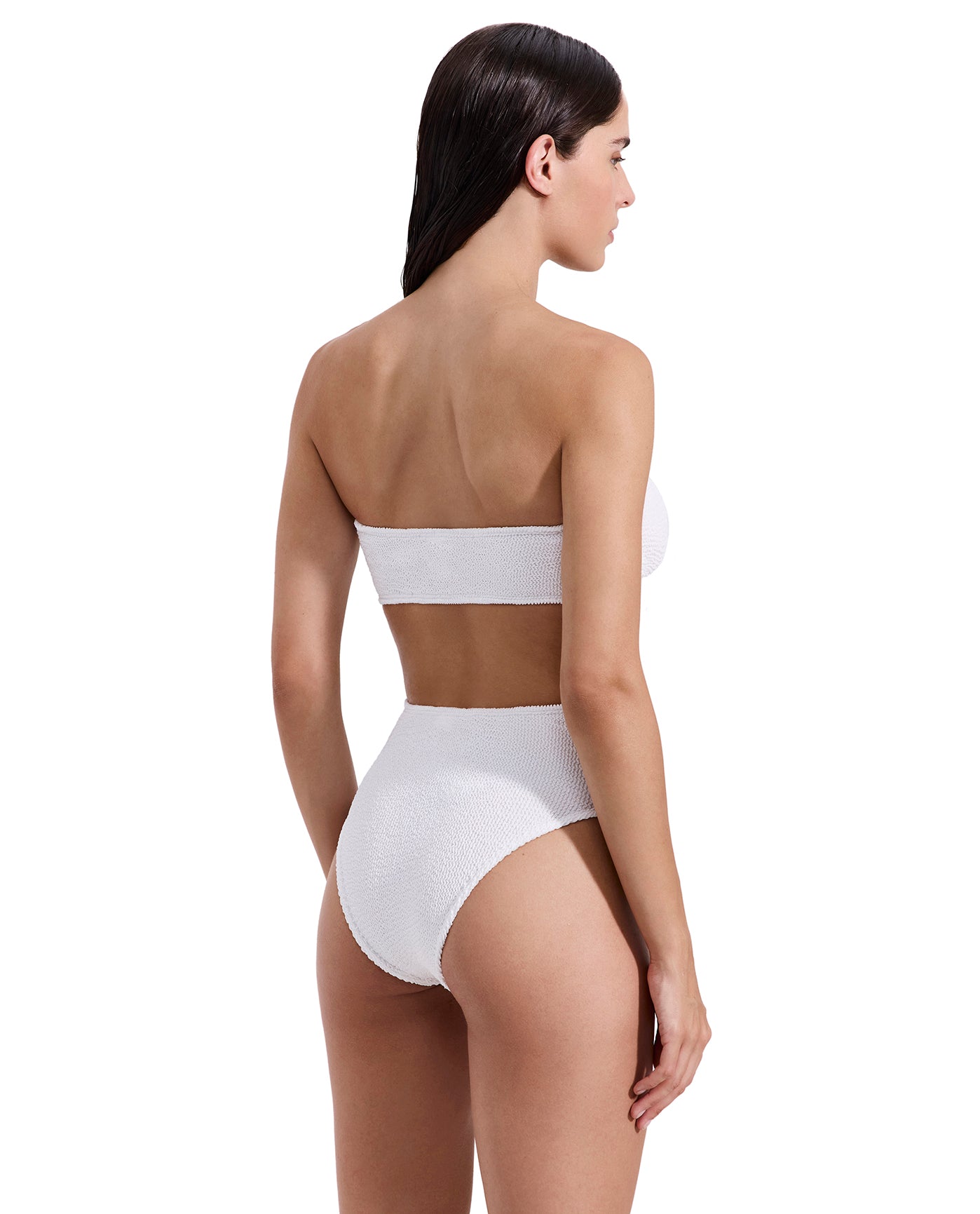 Tulum Bandeau Bikini Top -White