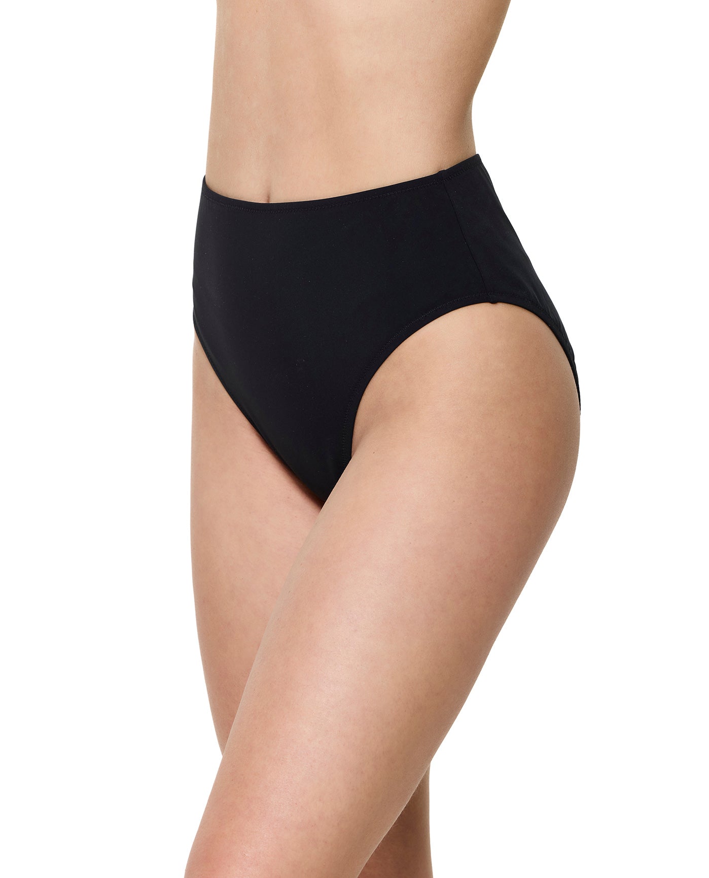 Modern Muse High Waist Bikini Bottom-Black