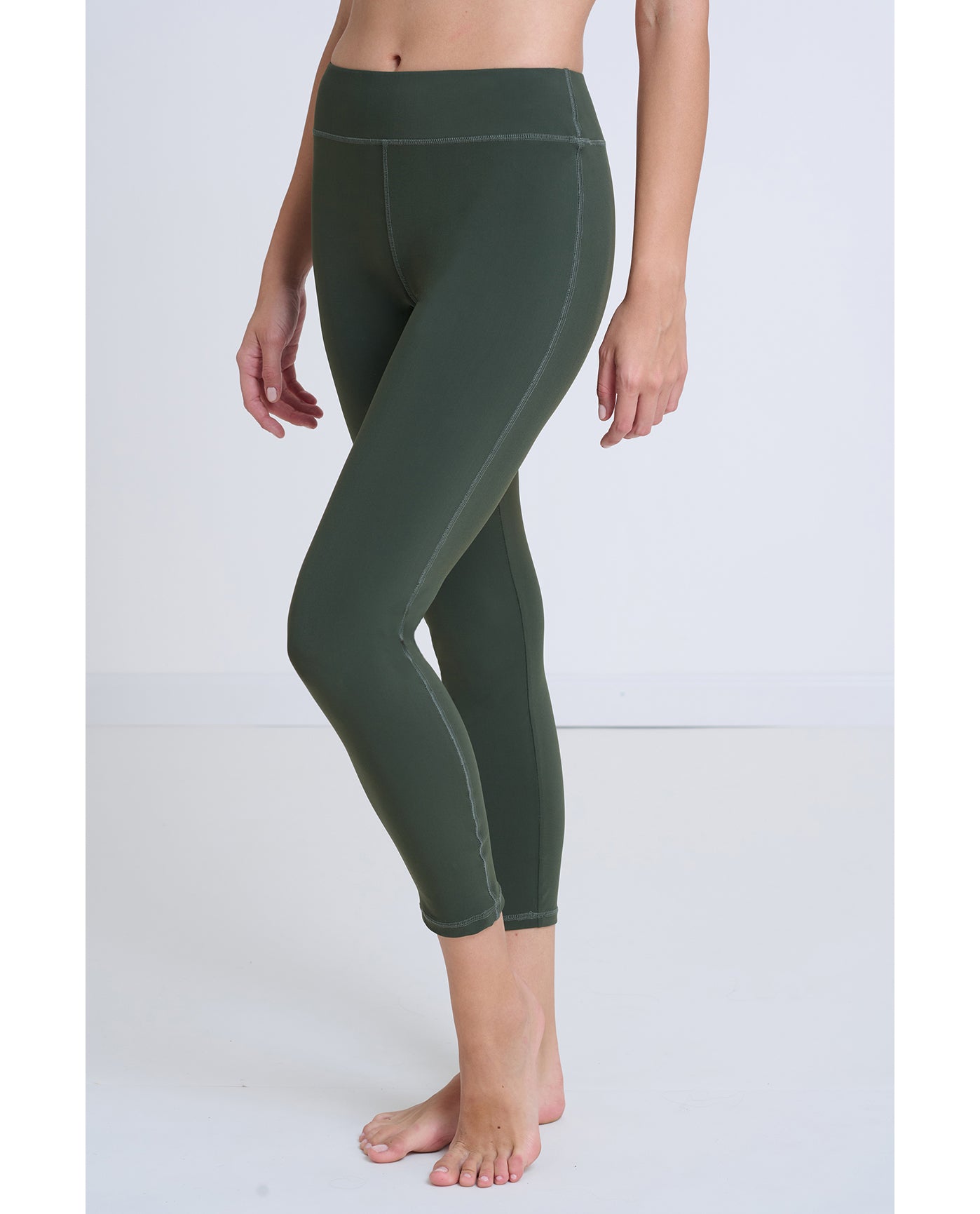Modest Long Swim Leggings | Khaki