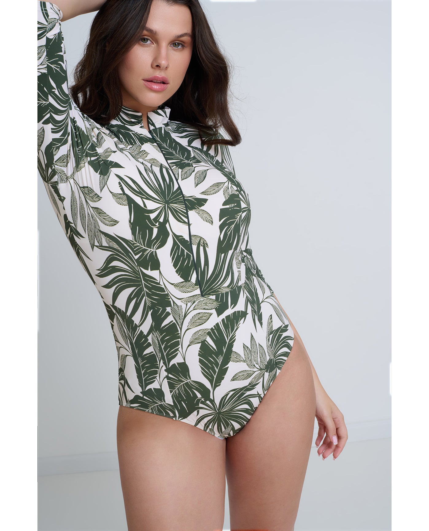 Modest 3/4 Sleeve One Piece Rashguard
