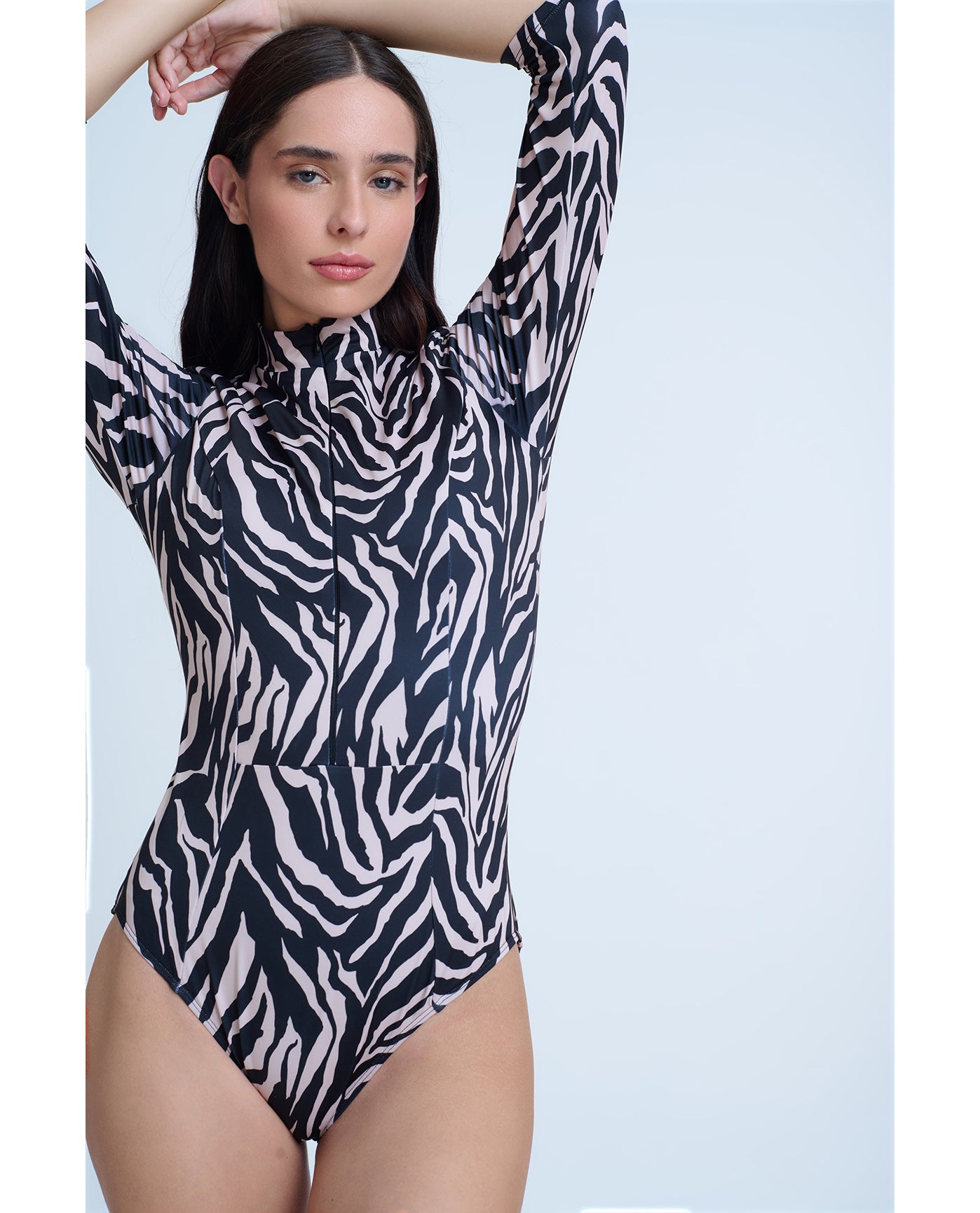 Modest 3/4 Sleeve One Piece Rashguard