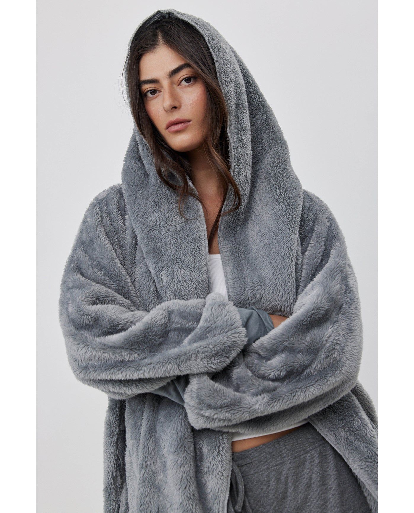 The Cloud Hoodie Blanket-D grey