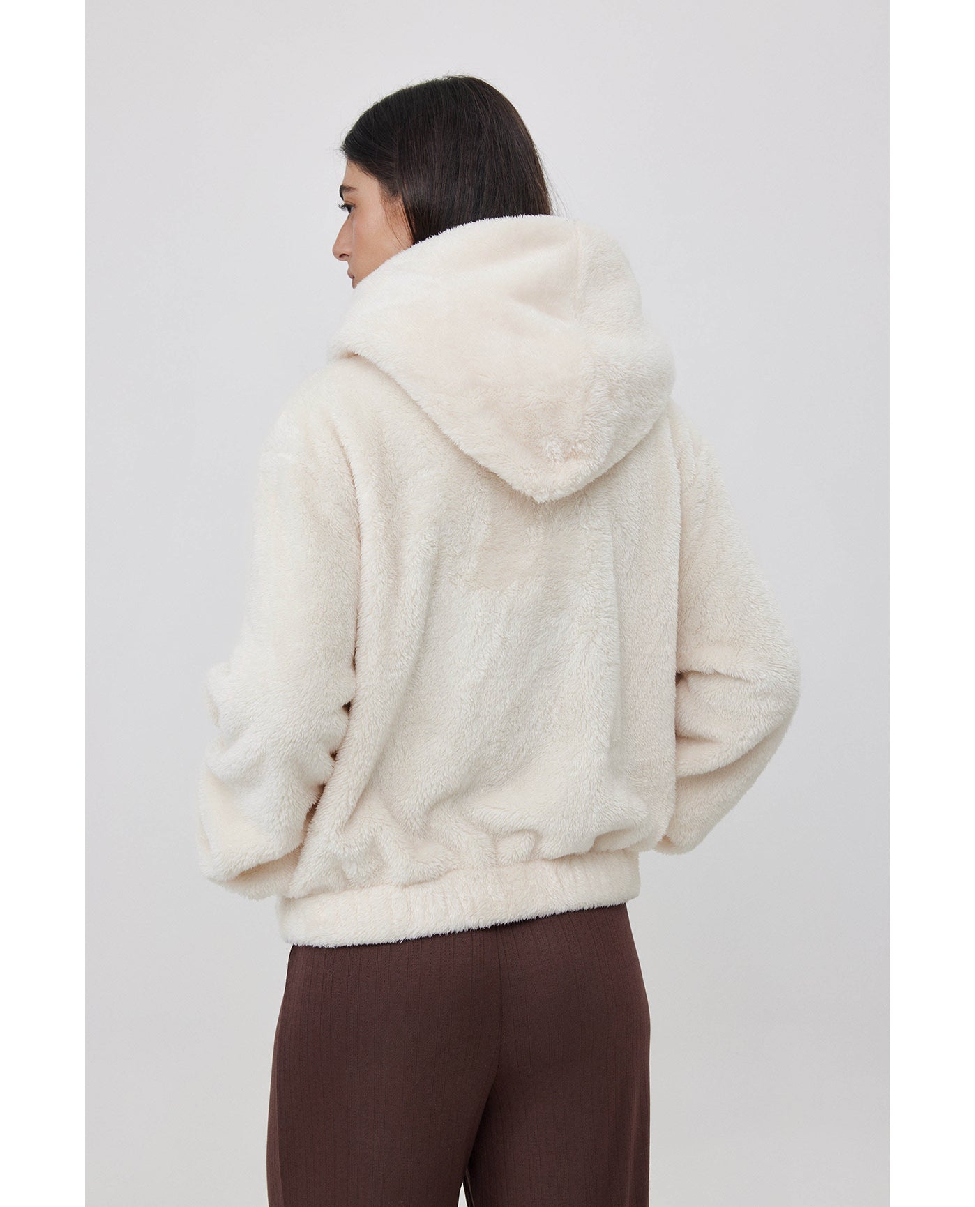 The Cloud Zip Hoodie-Ivory