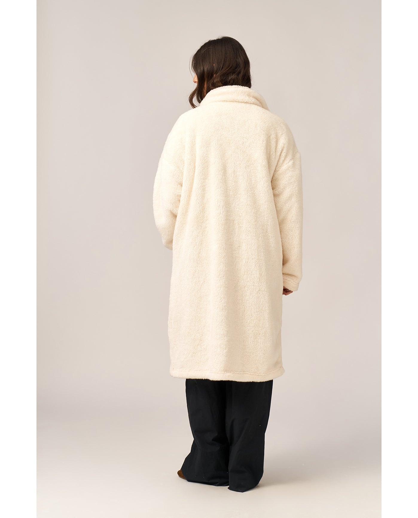 The Long Lounge Coat-Ivory