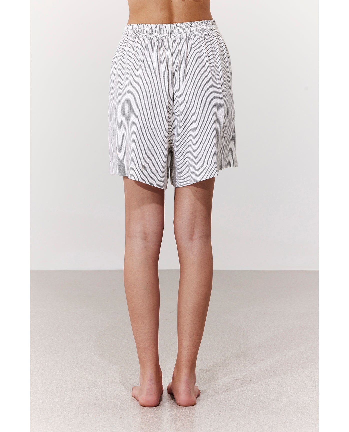 Saltstripe Bermuda Short Cover-Up | Saltstripe-black-cream