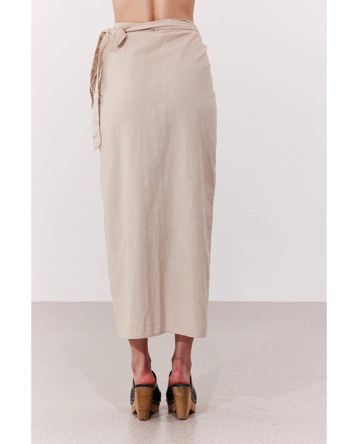Terra Sarong Style Wrap Skirt Cover-Up | Natural