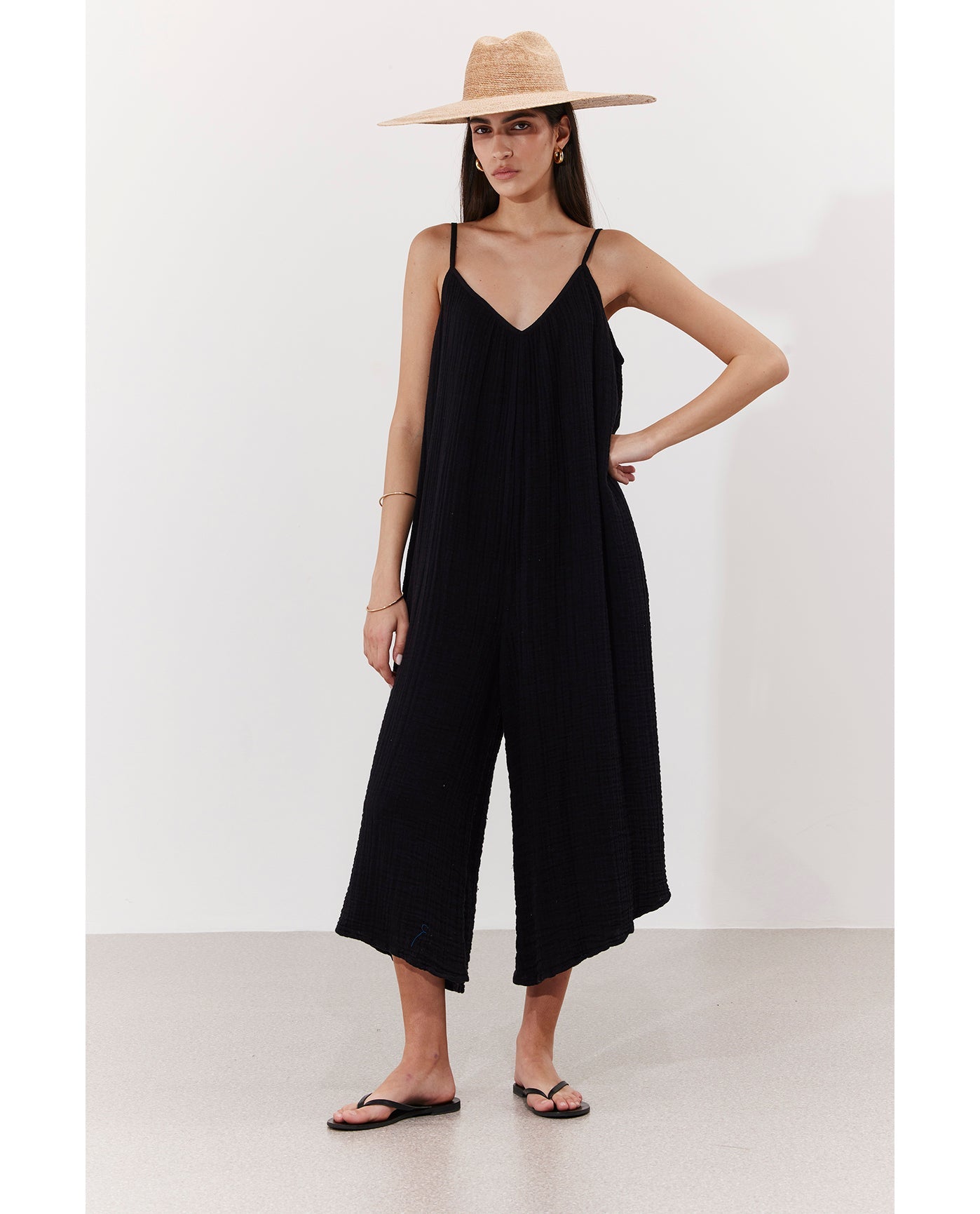 Cloudshore Oversized Jumpsuit Cover-Up | Black