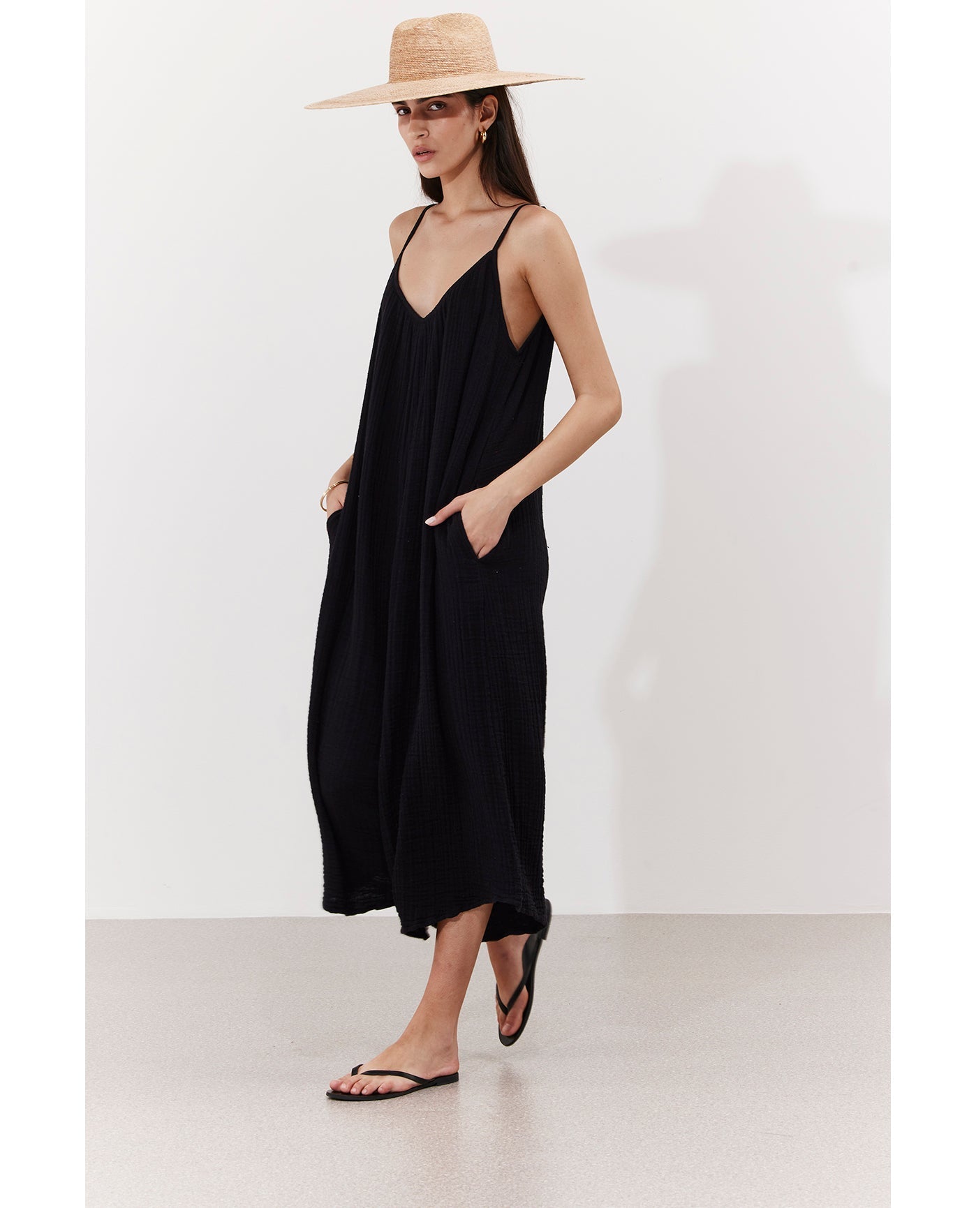 Cloudshore Oversized Jumpsuit Cover-Up | Black