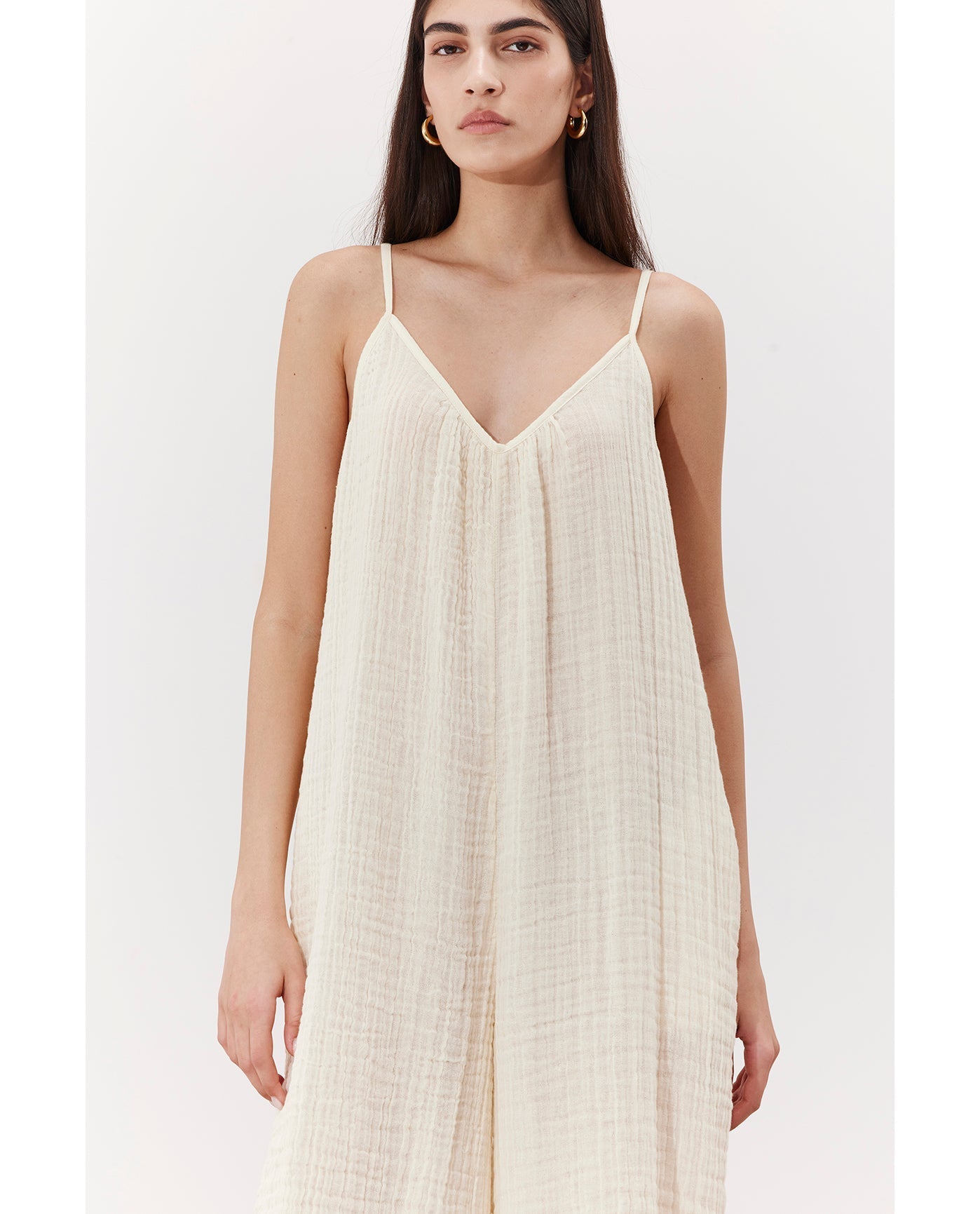 Cloudshore Oversized Jumpsuit Cover-Up | Cream