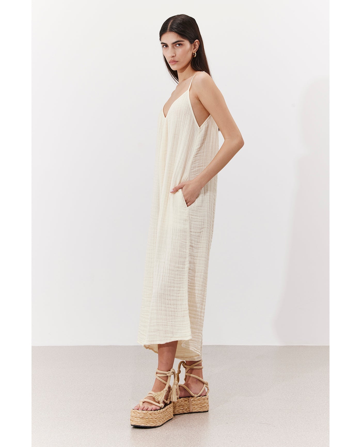 Cloudshore Oversized Jumpsuit Cover-Up | Cream