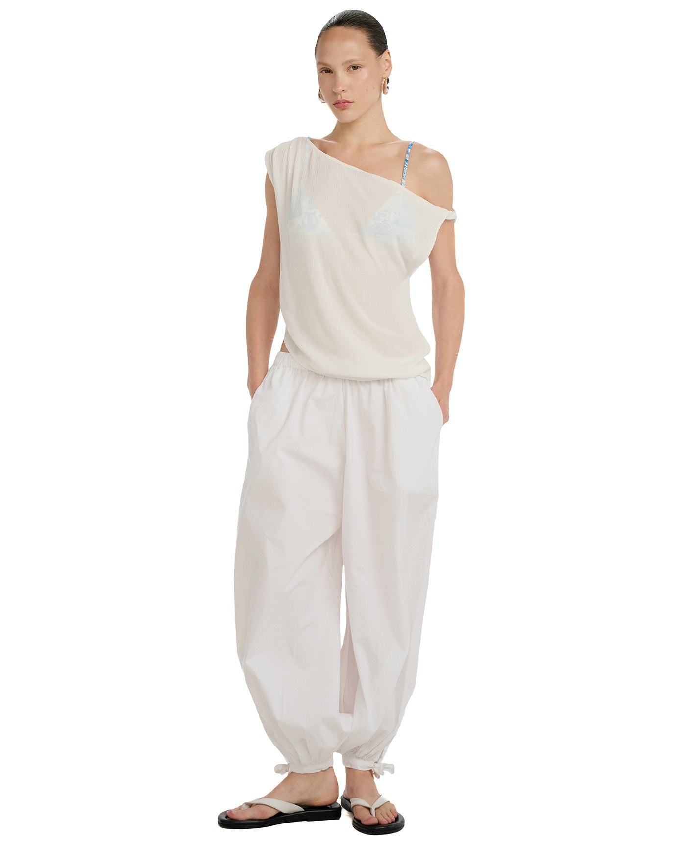 Resort Frank Balloon Pants-White