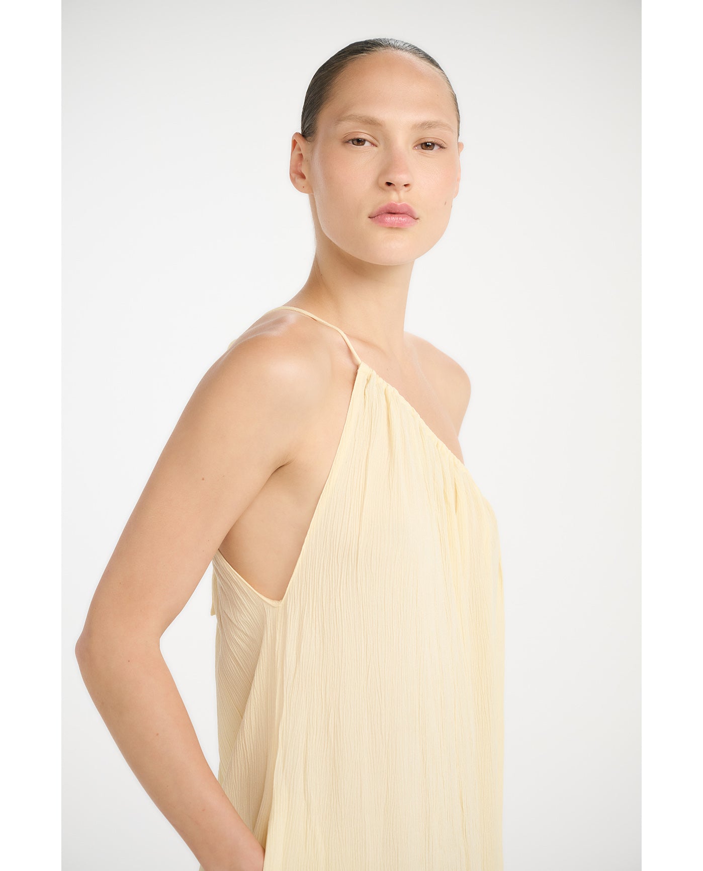 Gottex Beach LifeResort One Shoulder Maxi Dress Cover-Up-Light YellowCover Ups