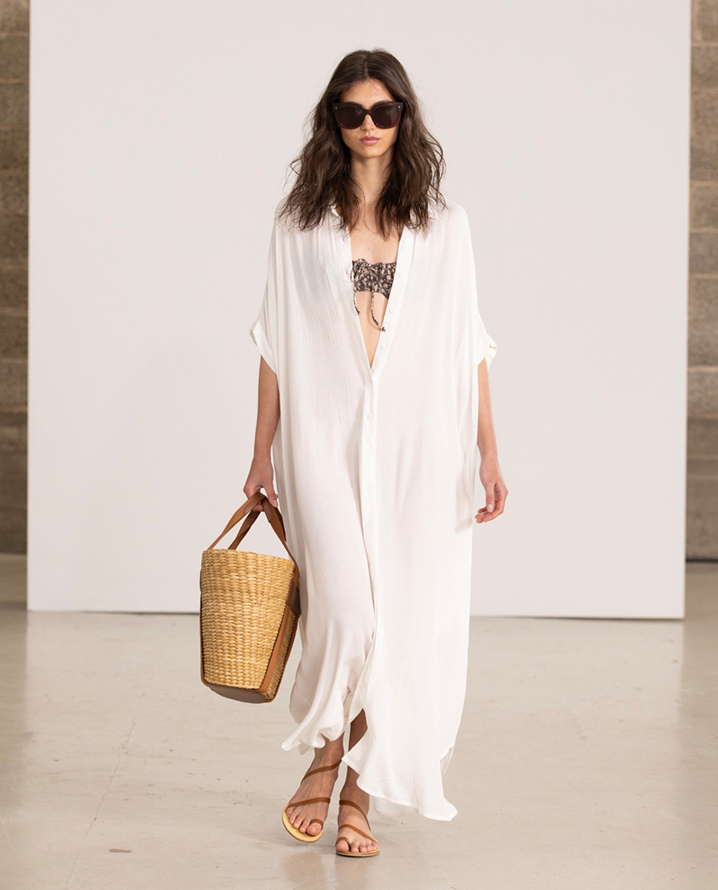 Gottex Beach Life Full Button Kaftan | Gottex Beach Life White