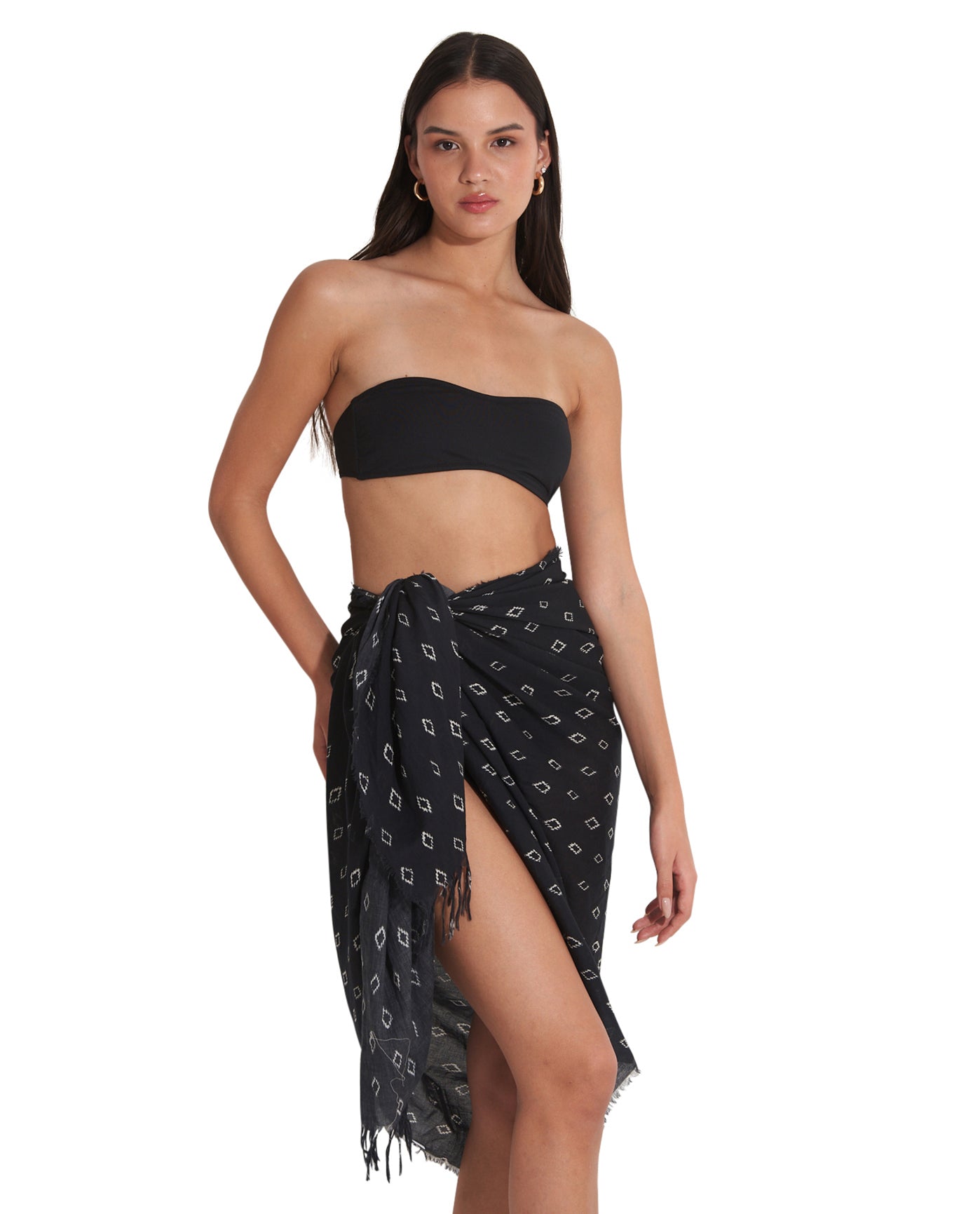 blue dress for baby girl Maldives Sunset Print Beach Sarong Wrap – GearFrost main image 0
