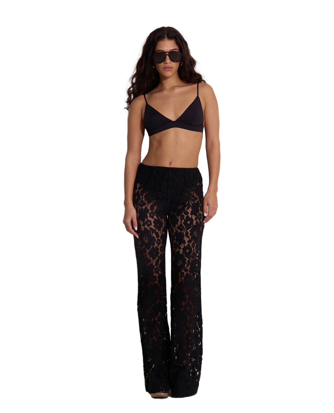 Saint Tropez Floral Lace Cover-Up Pants Gottex Beach Life