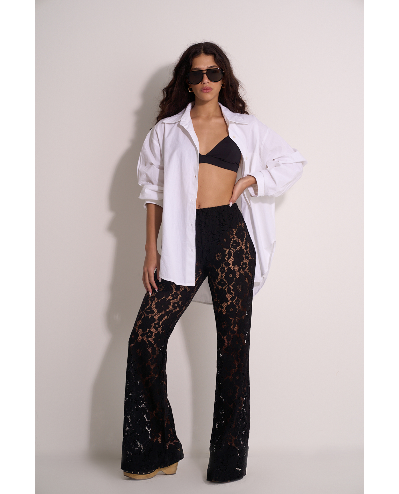 Saint Tropez Floral Lace Cover-Up Pants