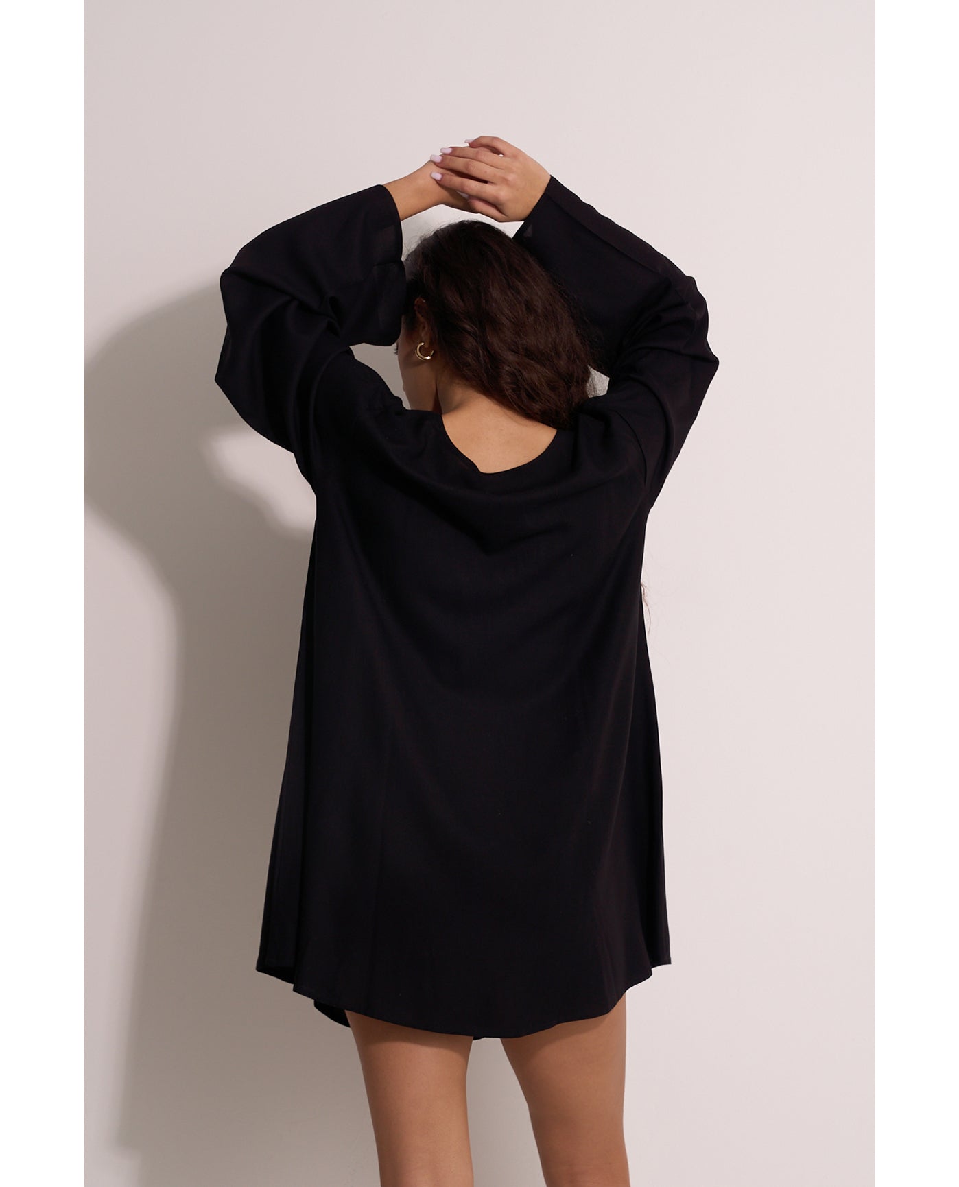 Mist & Sand Mini Dress Cover-Up | Black