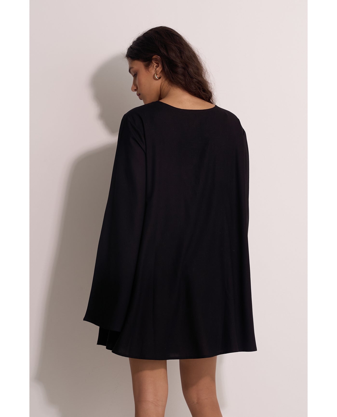 Mist & Sand Mini Dress Cover-Up | Black