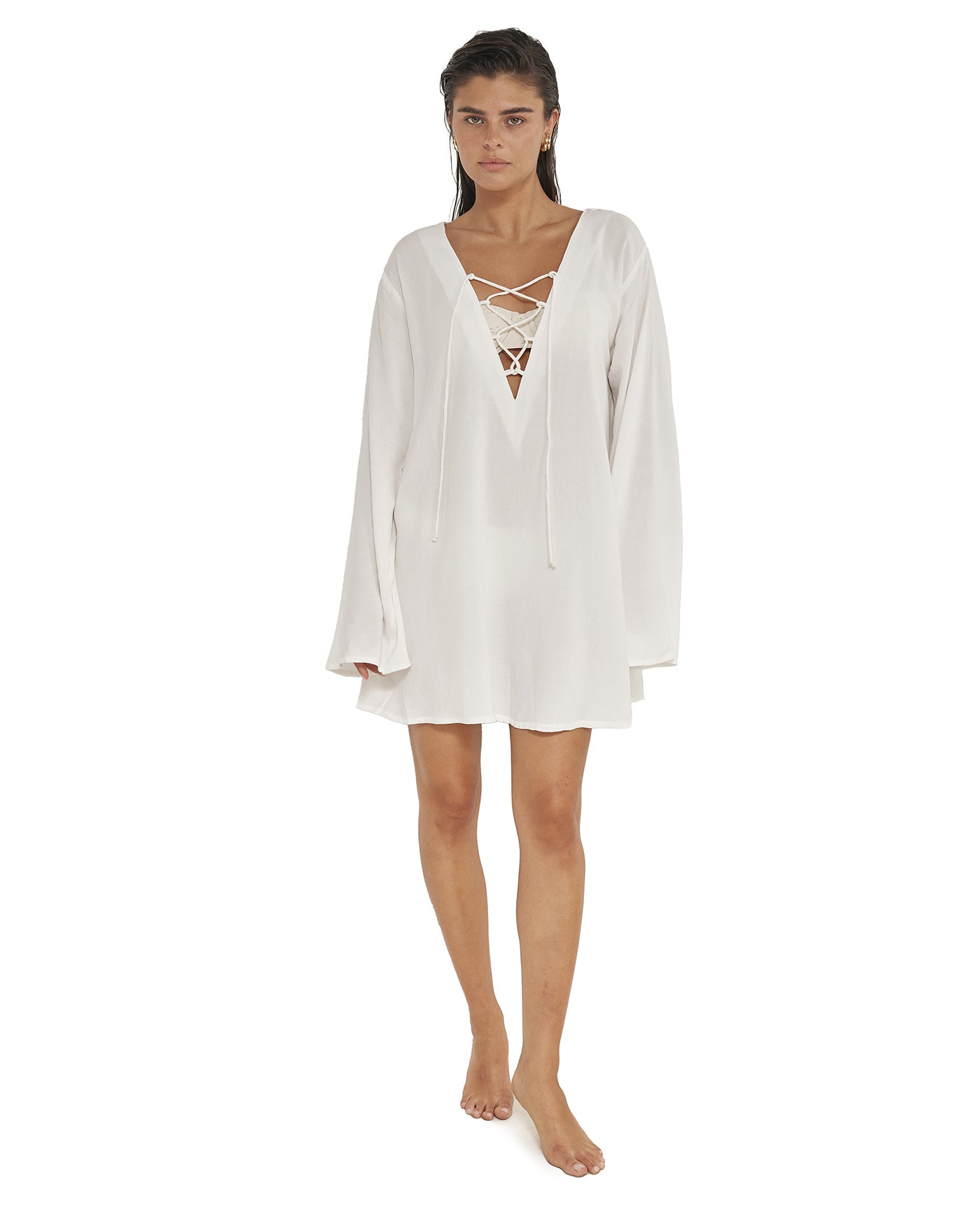 Mist & Sand Mini Dress Cover-Up