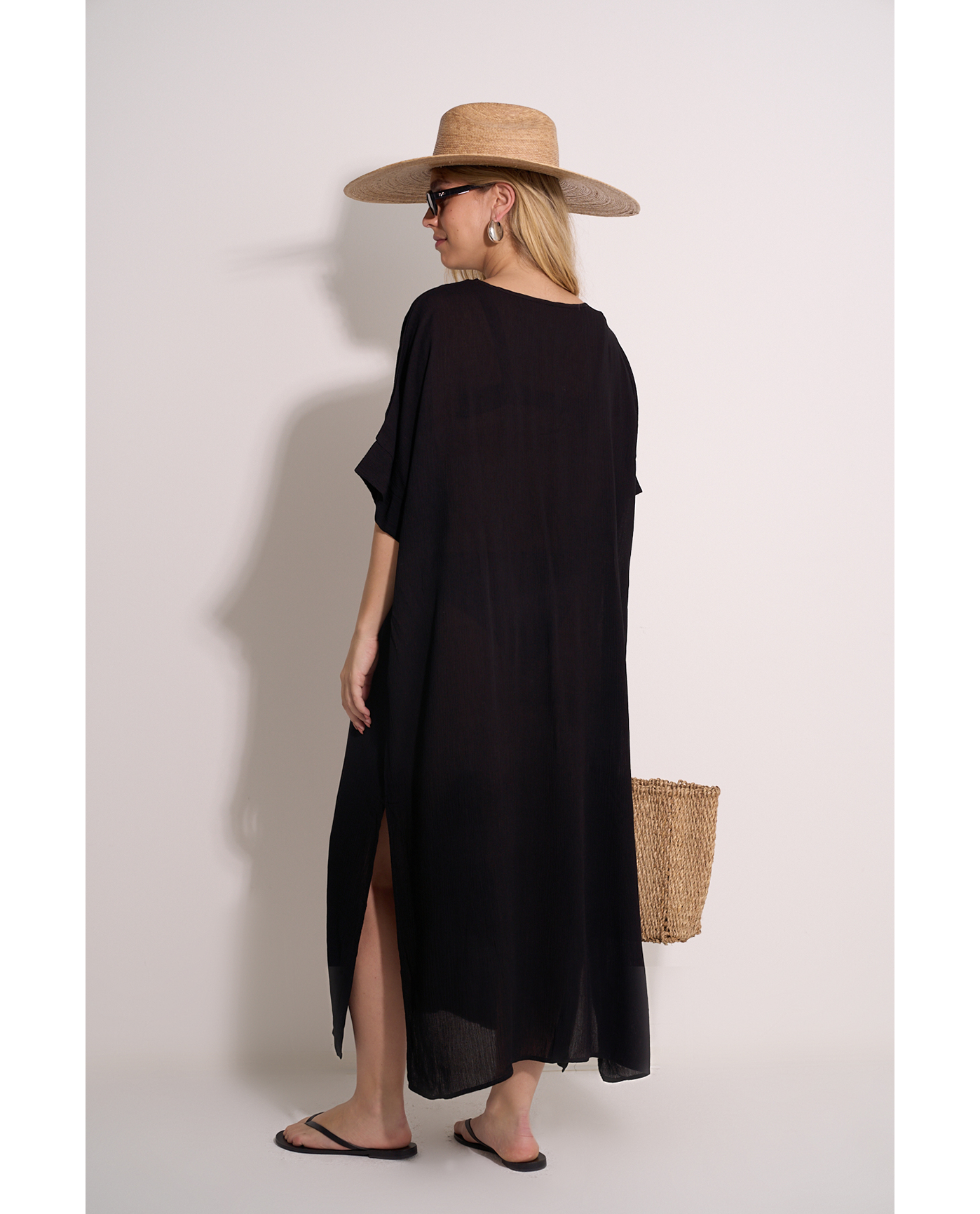 Solid Perfect Long Tunic Cover-Up