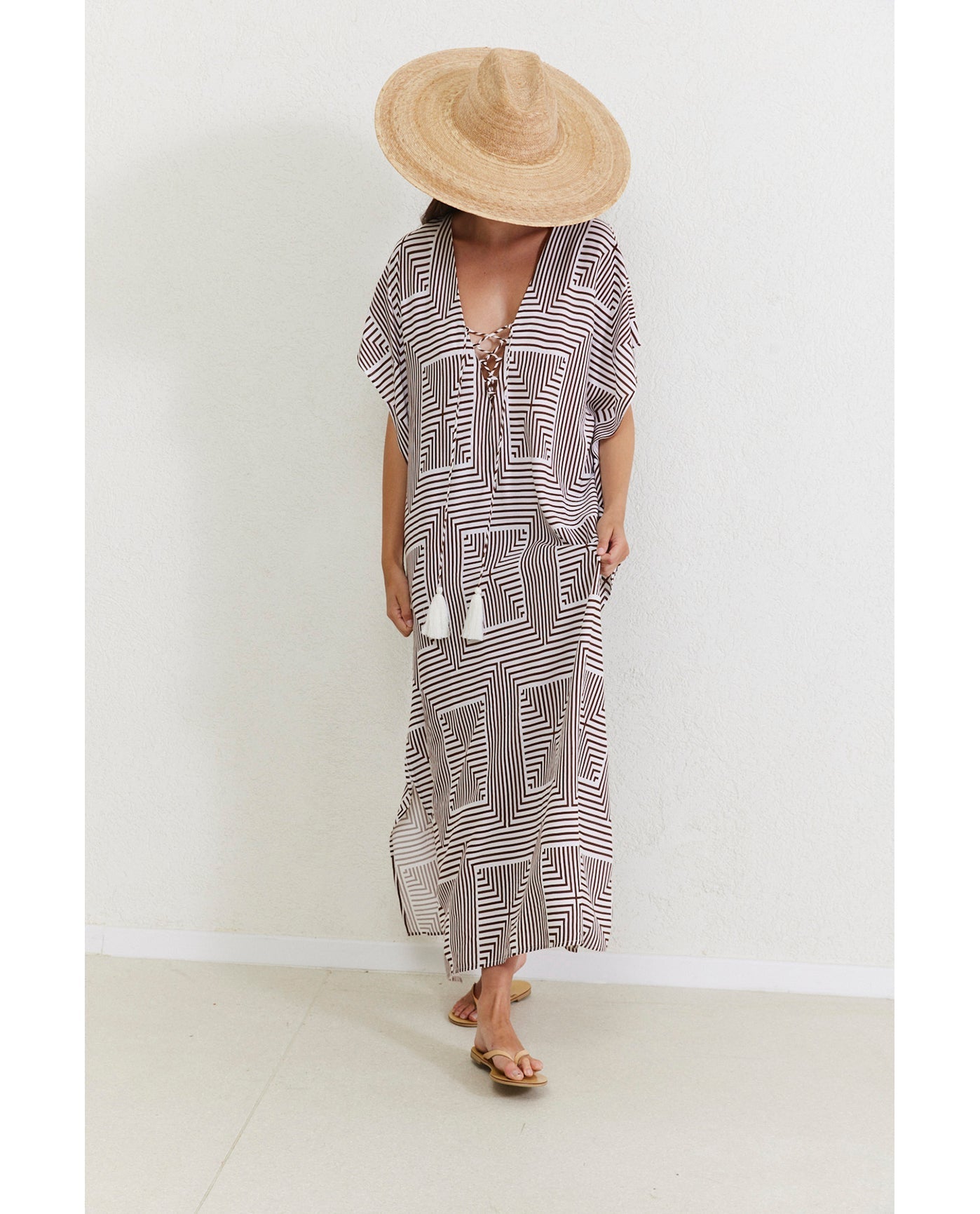 Liora Kaftan Cover-Up | liora-brown