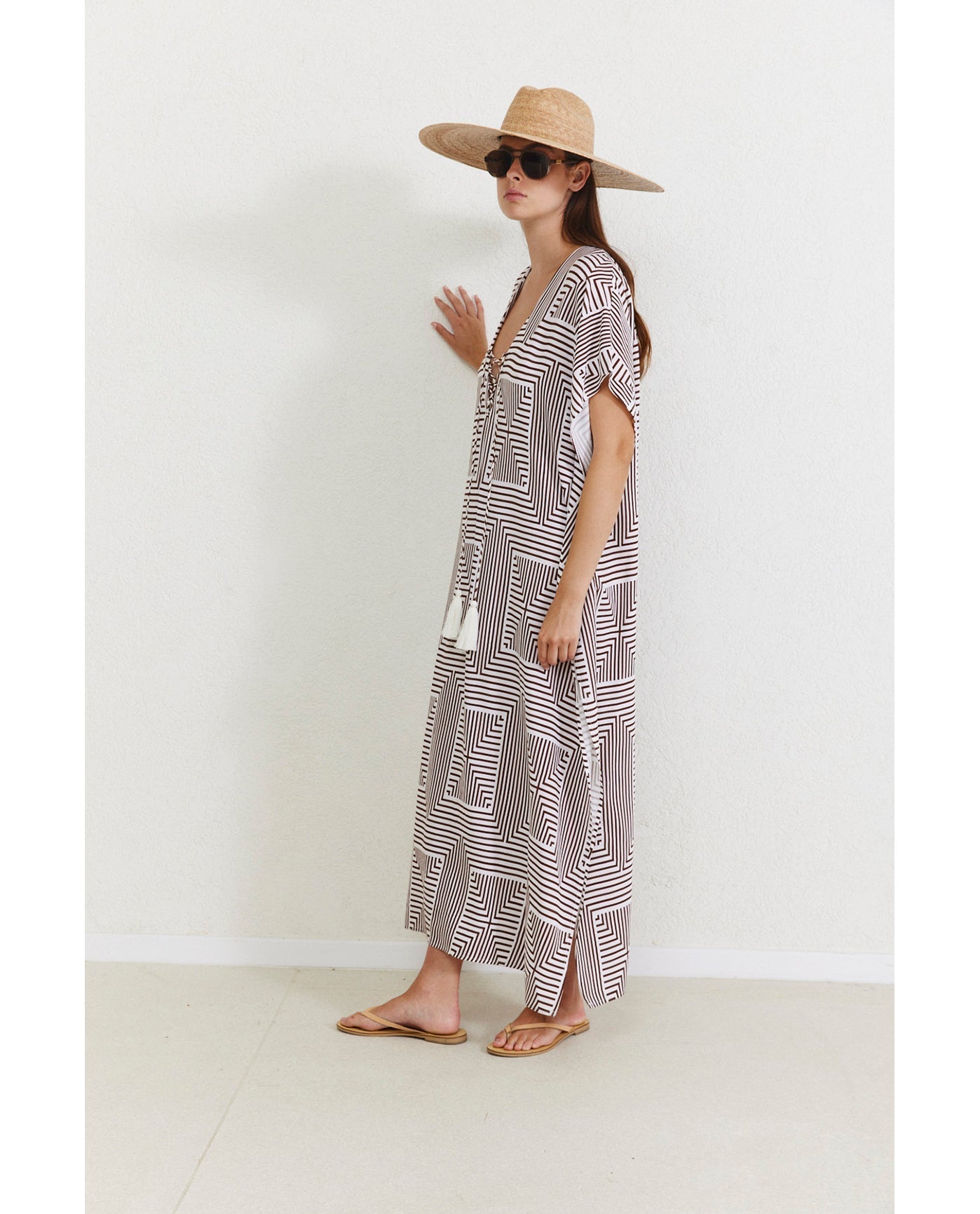 Liora Kaftan Cover-Up | liora-brown