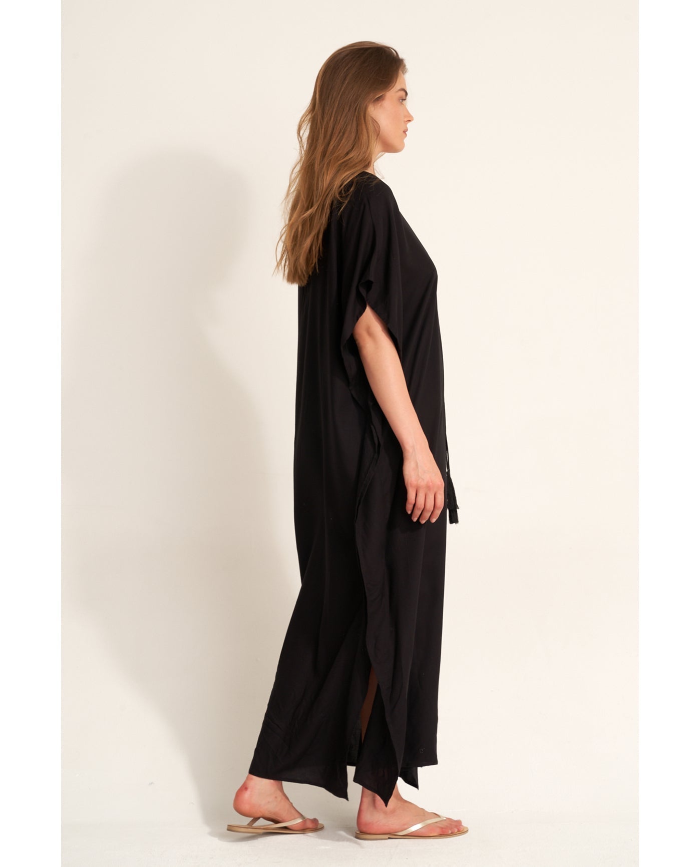 Sable Kaftan Cover-Up | Black