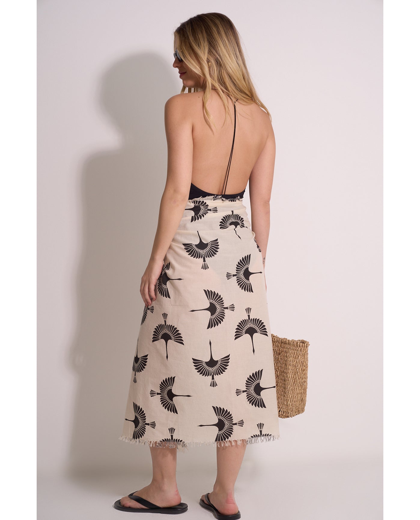 Soar & Shore Pareo Cover-Up | Soar-Black-Cream