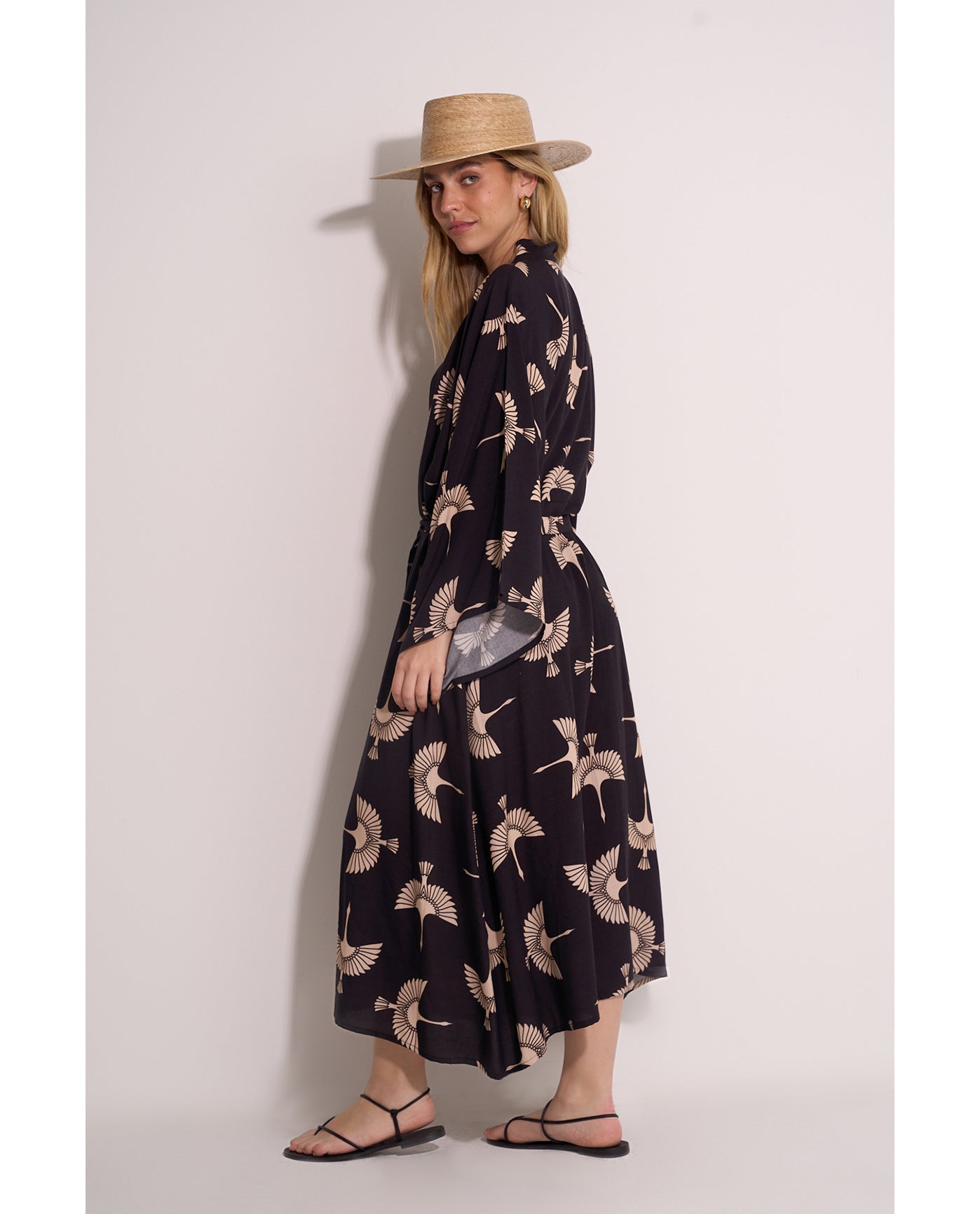 Soar & Shore Robe Cover-Up | Soar-Black-Multi