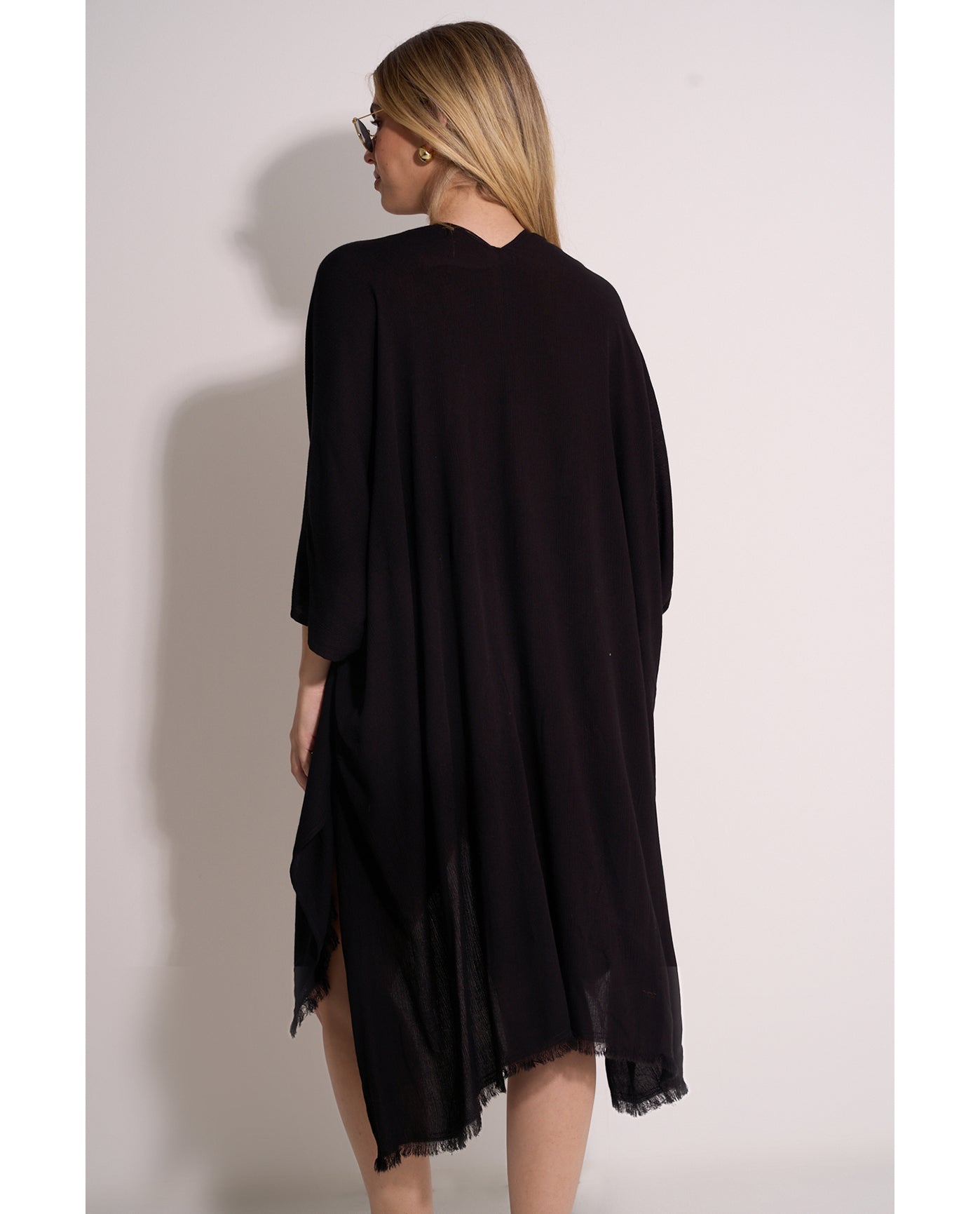 Solena Open Tie Top Cover-Up | Black