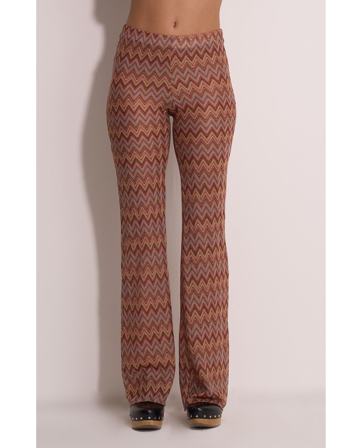 Desert Mirage High Waist Flare Beach Pants | Desert-Brown