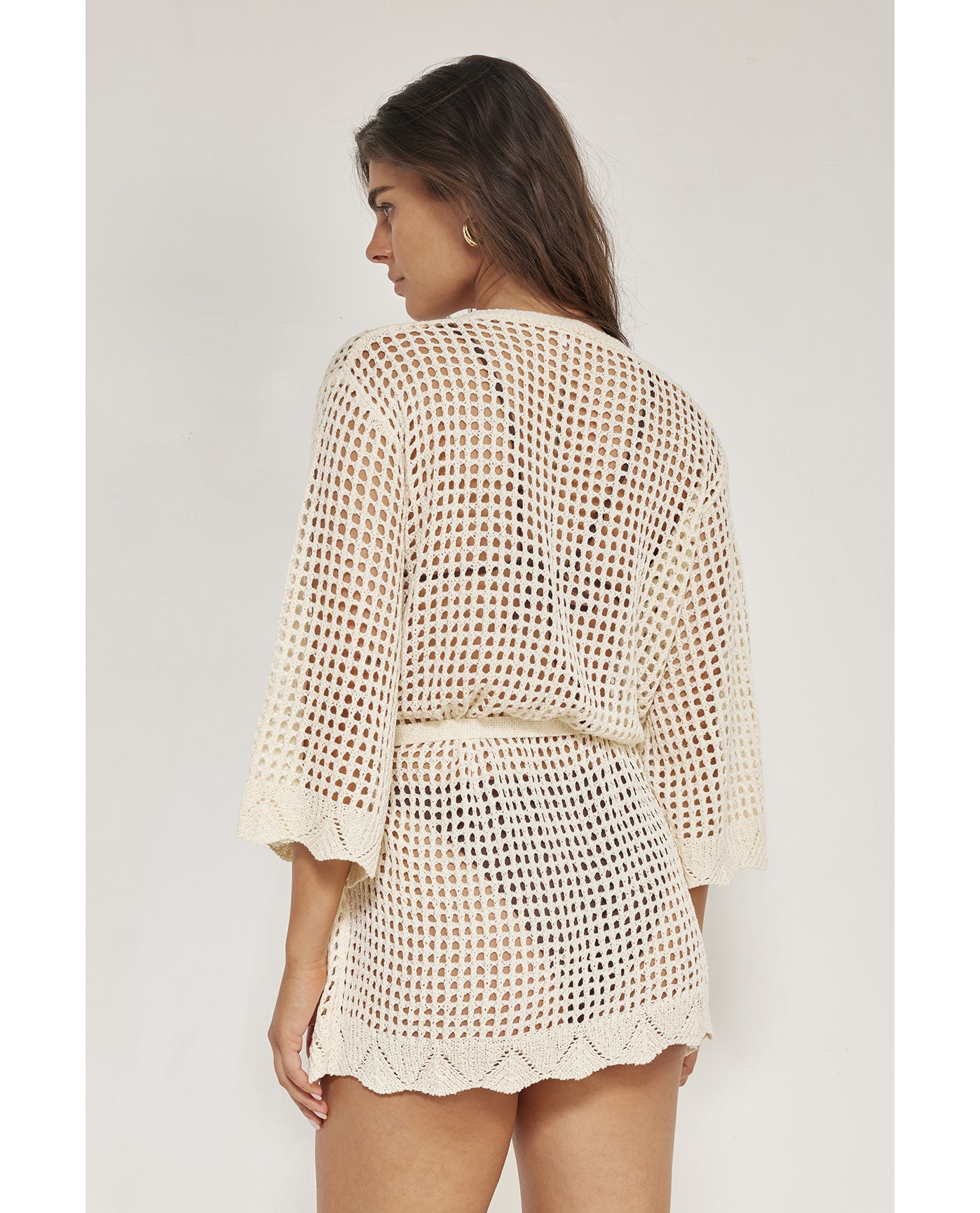 Maribelle Lace Robe Cover-Up-Cream