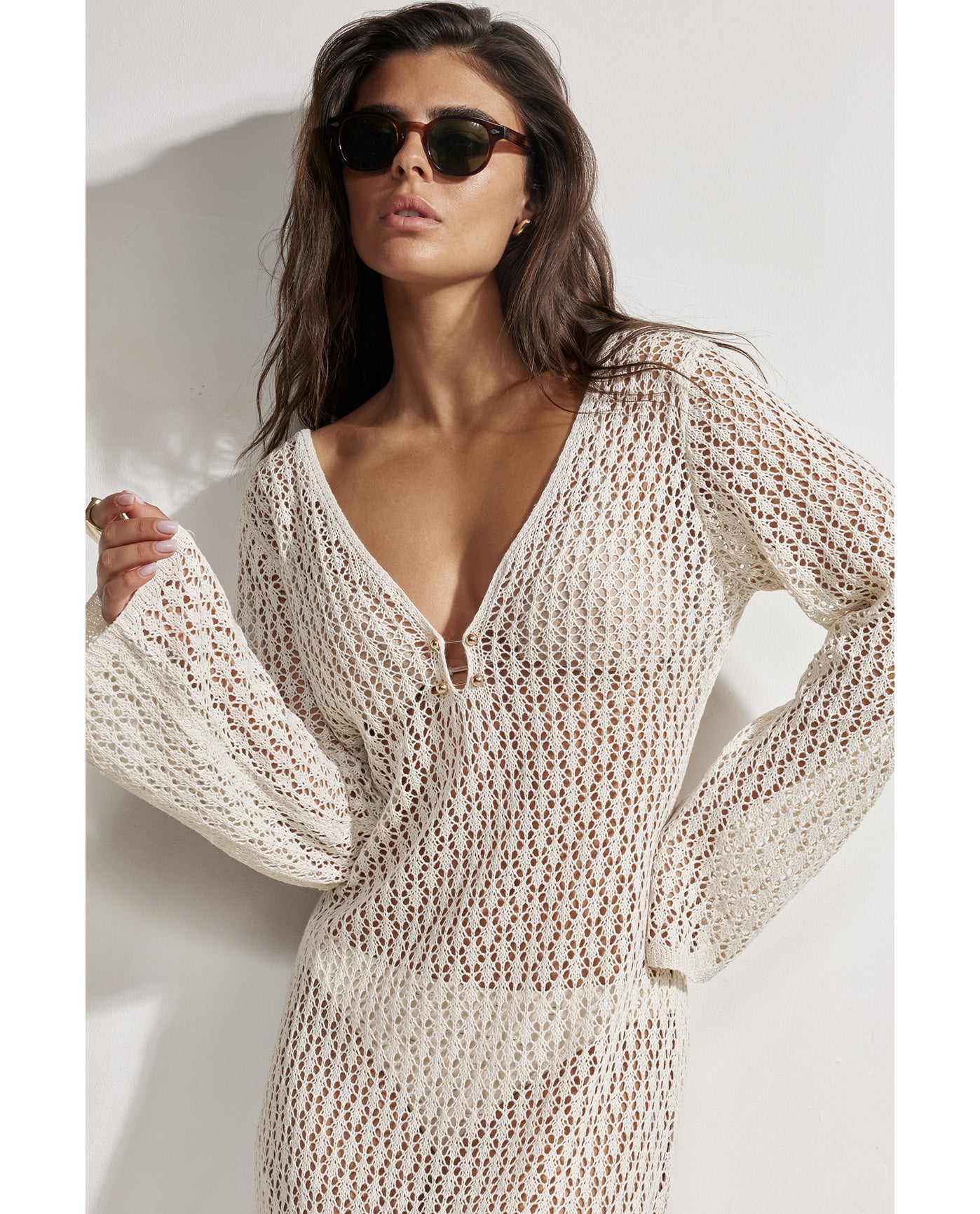 Element Maxi Dress Cover-Up-Cream