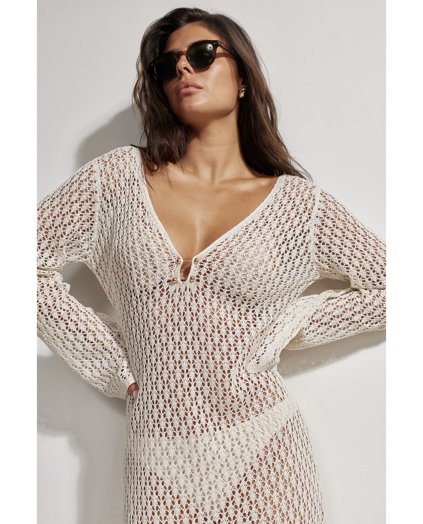 Element Maxi Dress Cover-Up-Cream