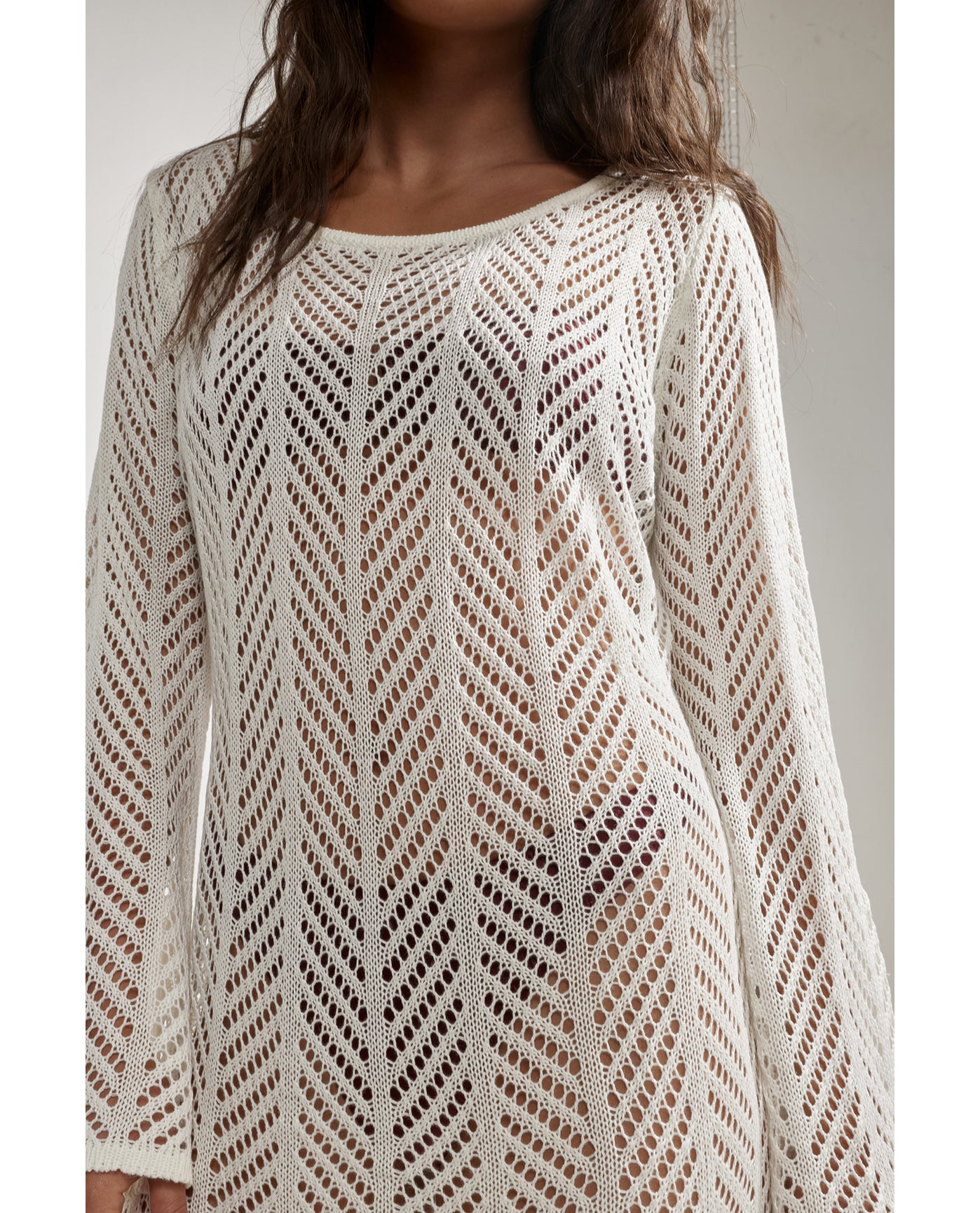 Vivi Mini Dress Cover-Up-white