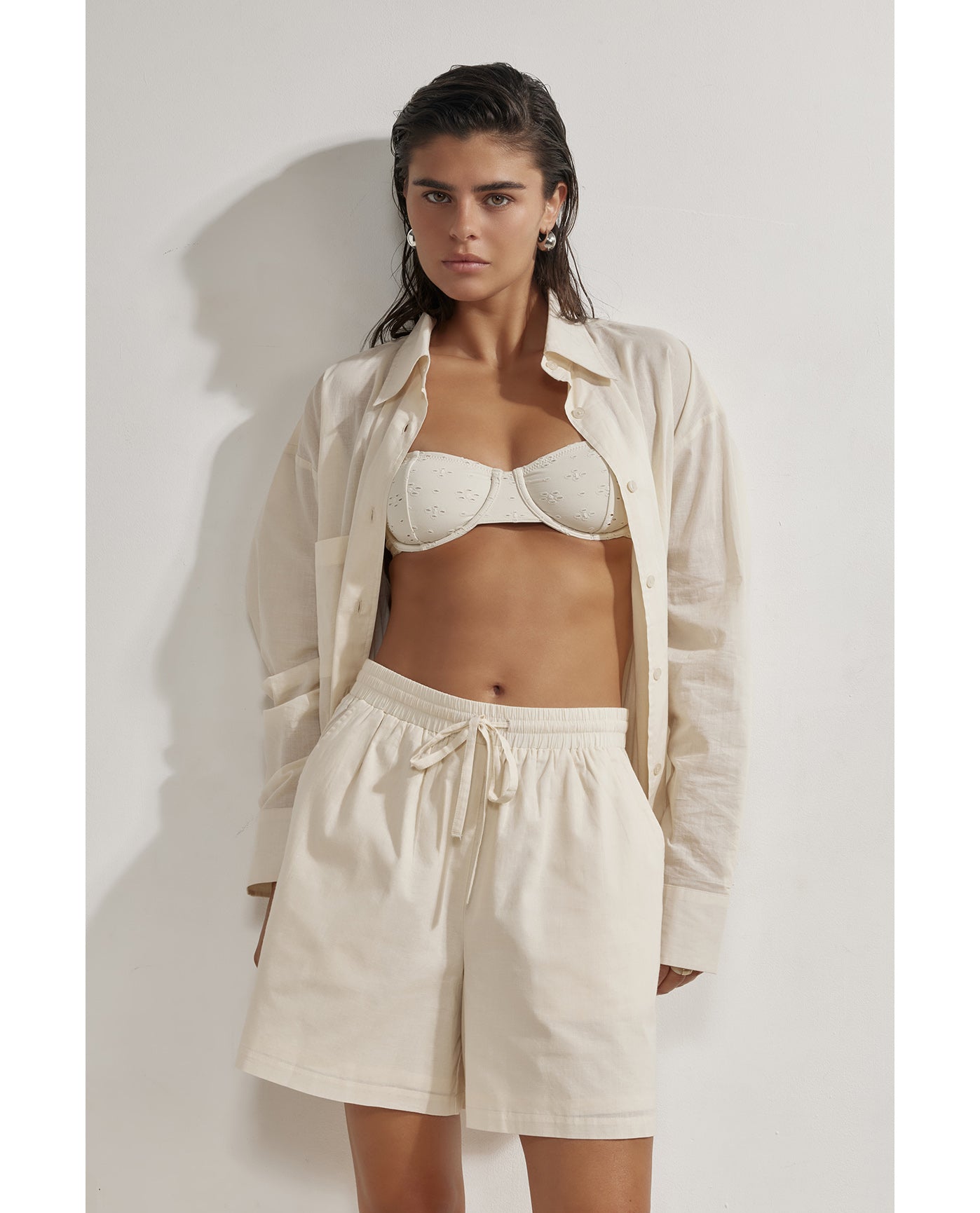 Harper Shorts -Beige