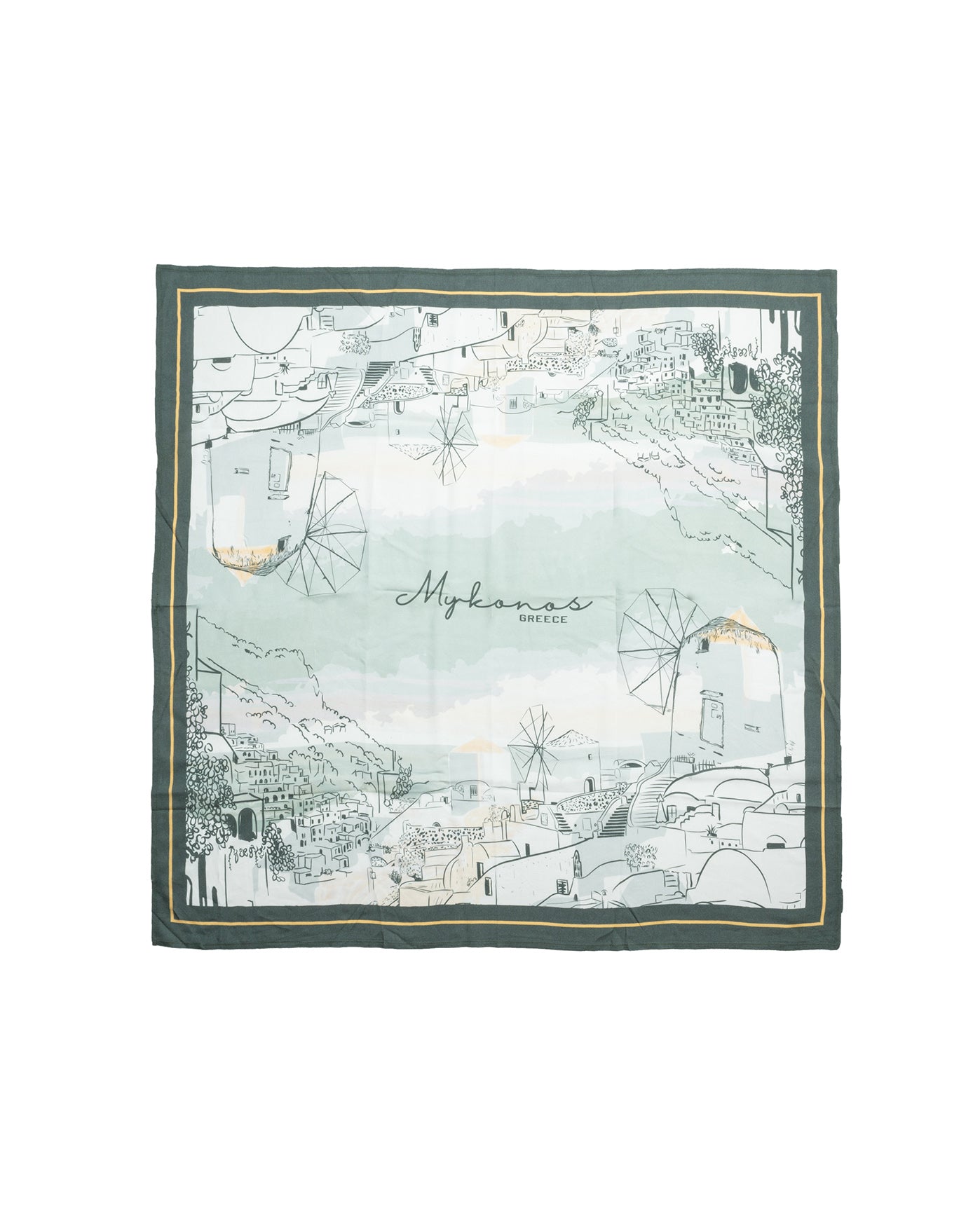 Baobab Large Bandana -Green multi