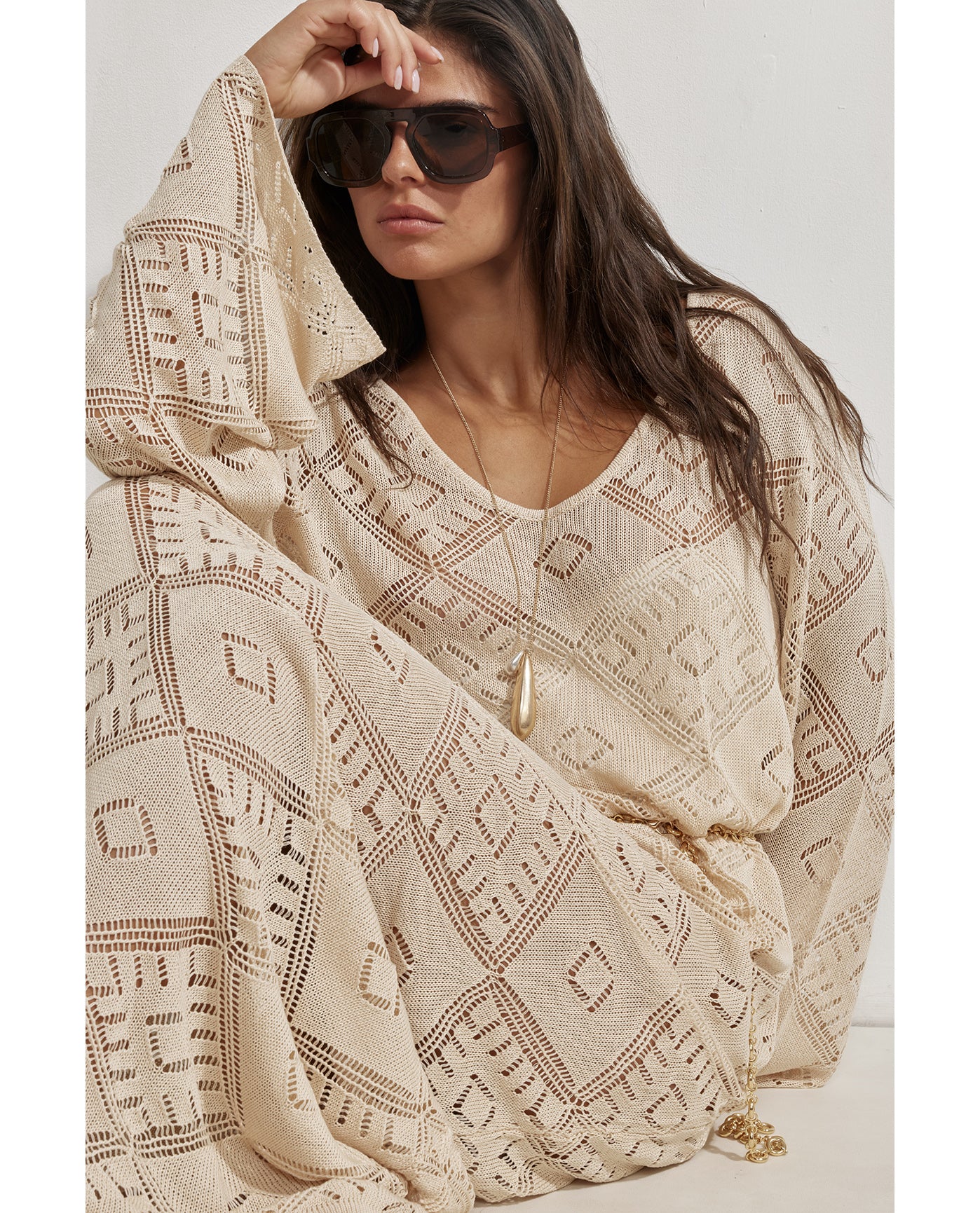 Belinda Maxi Dress Cover-Up-Sand
