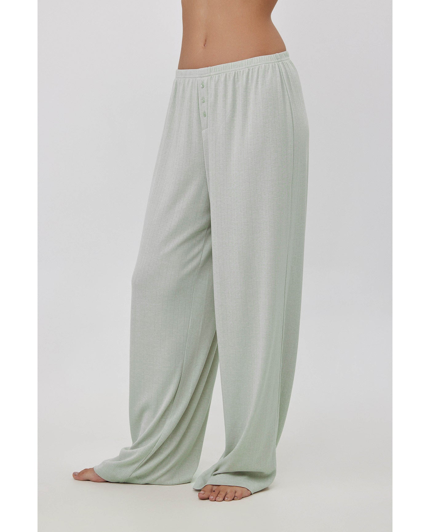 Daydream Pointelle Loungewear Boxer Pants-Lt green