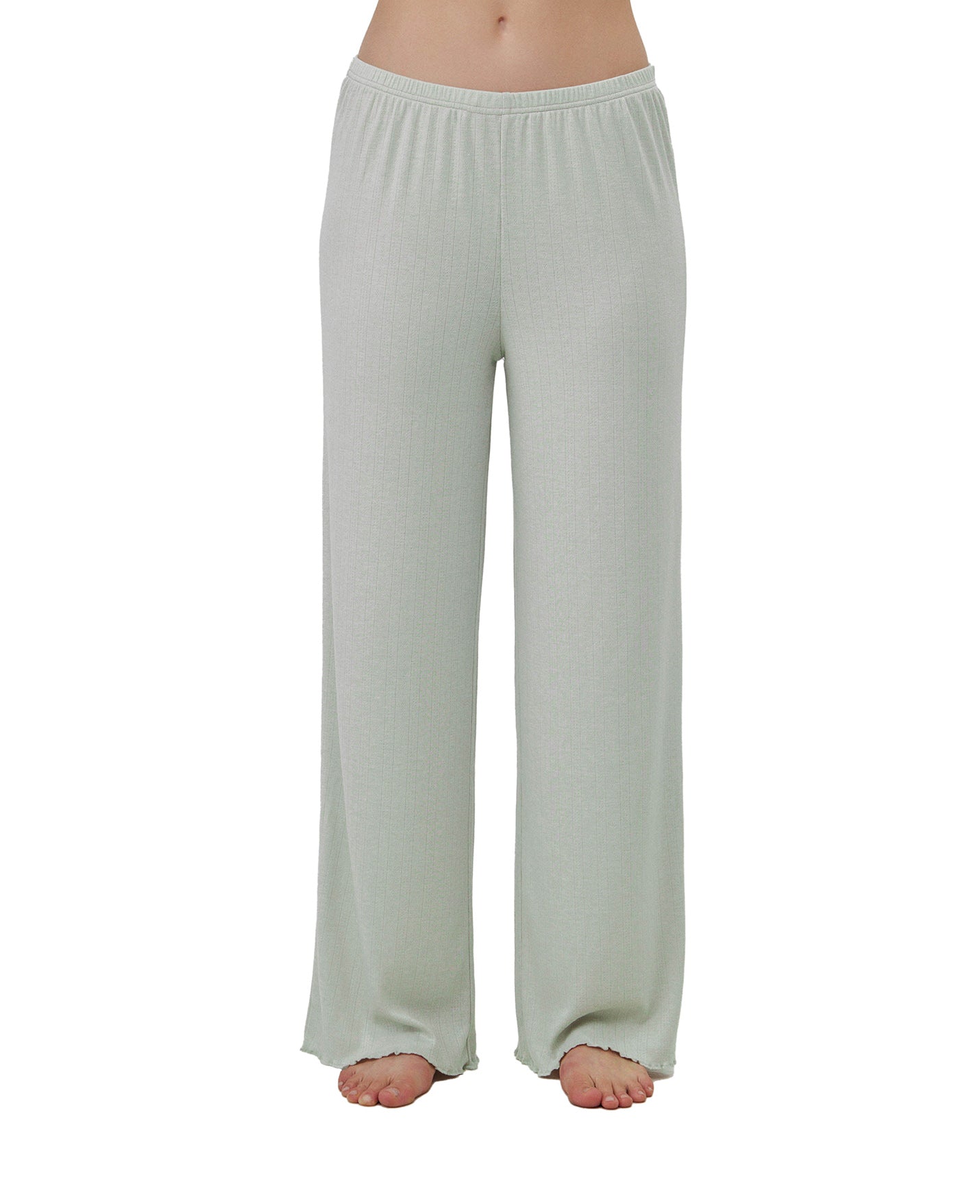 Daydream Pointelle Loungewear Bottoms-Lt green